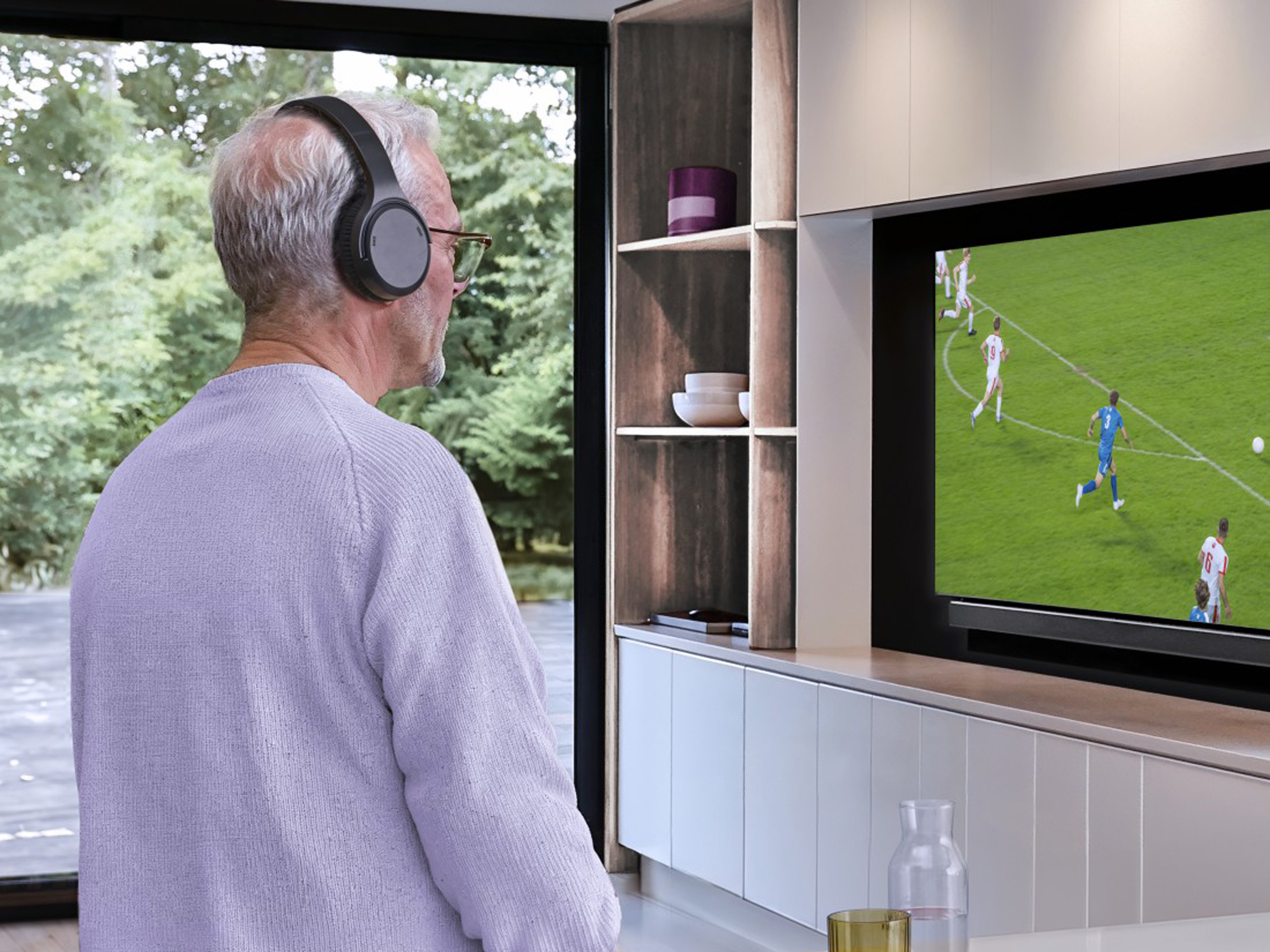 Fernseh-Kopfhörer HAMA, Over-Ear, Bluetooth, 2,4 GHz Dongle