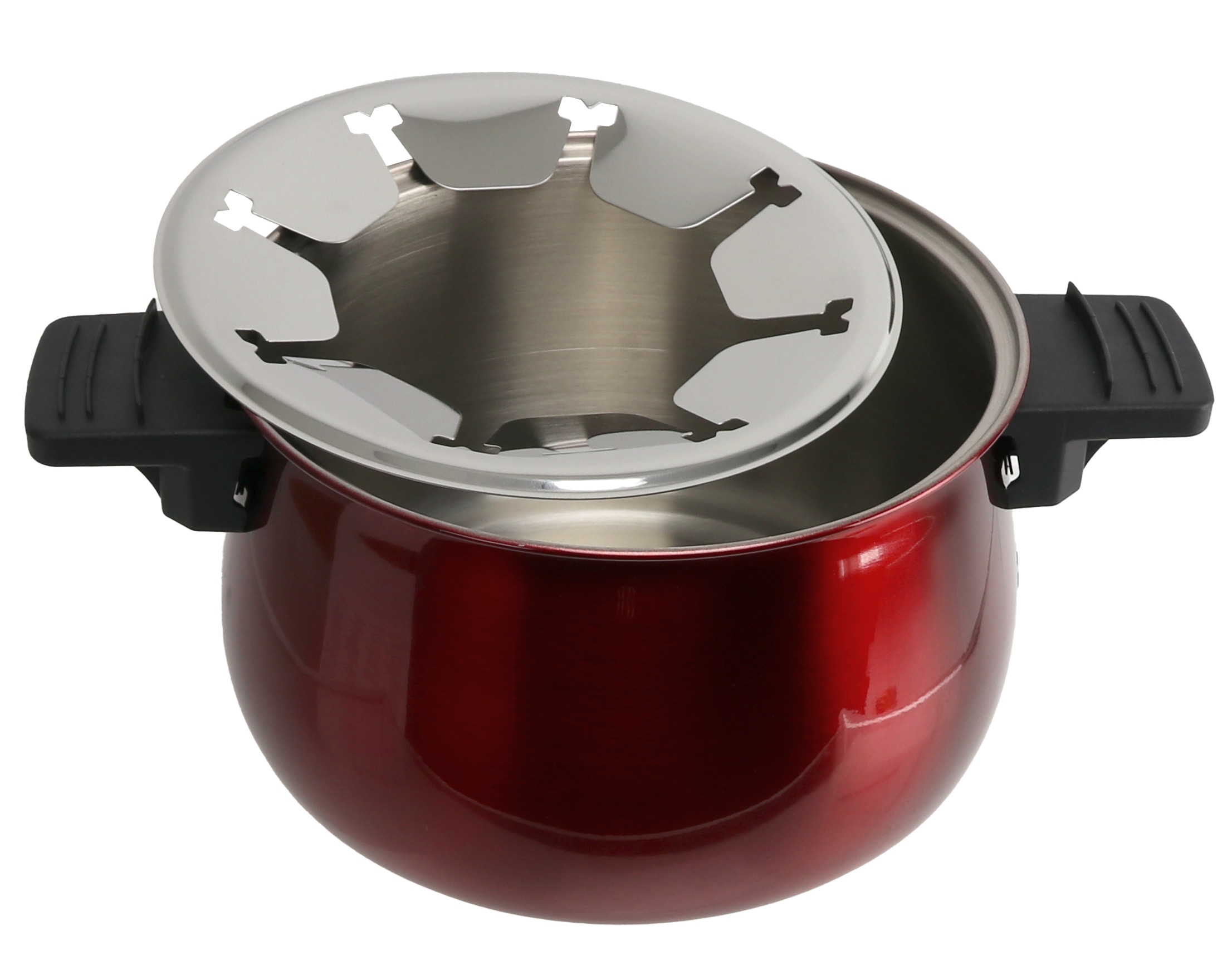 Fondue-Set, 1500W, B-Ware, rot/silber, B-Ware Fondue-Set, 1500W, B-Ware, rot/silber, B-Ware