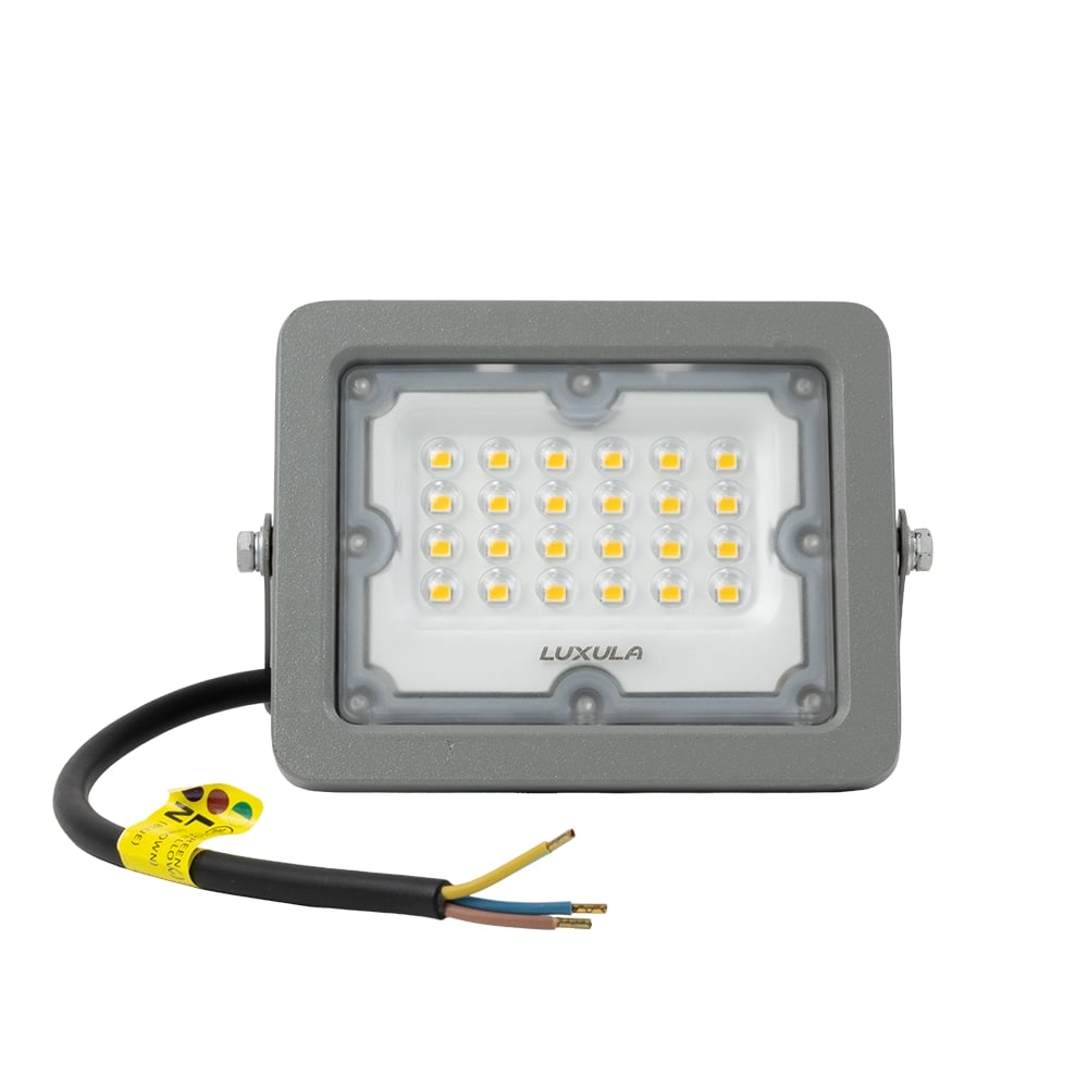 LUXULA LED-Fluter, EEK: F, 20W, 1800lm, 4000K, IP65, grau