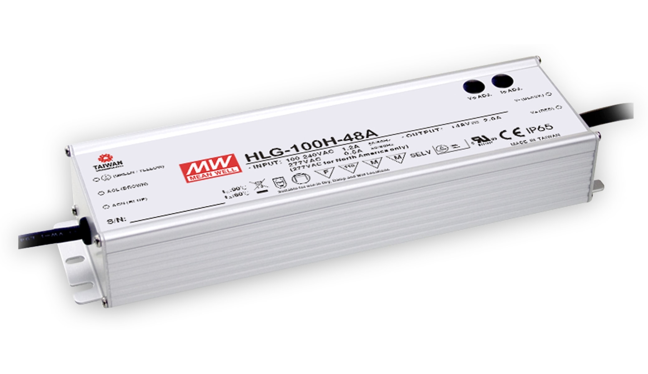 MEAN WELL LED-Schaltnetzteil HLG-100H-36B, 36 V-/2,65 A MEAN WELL LED-Schaltnetzteil HLG-100H-36B, 36 V-/2,65 A