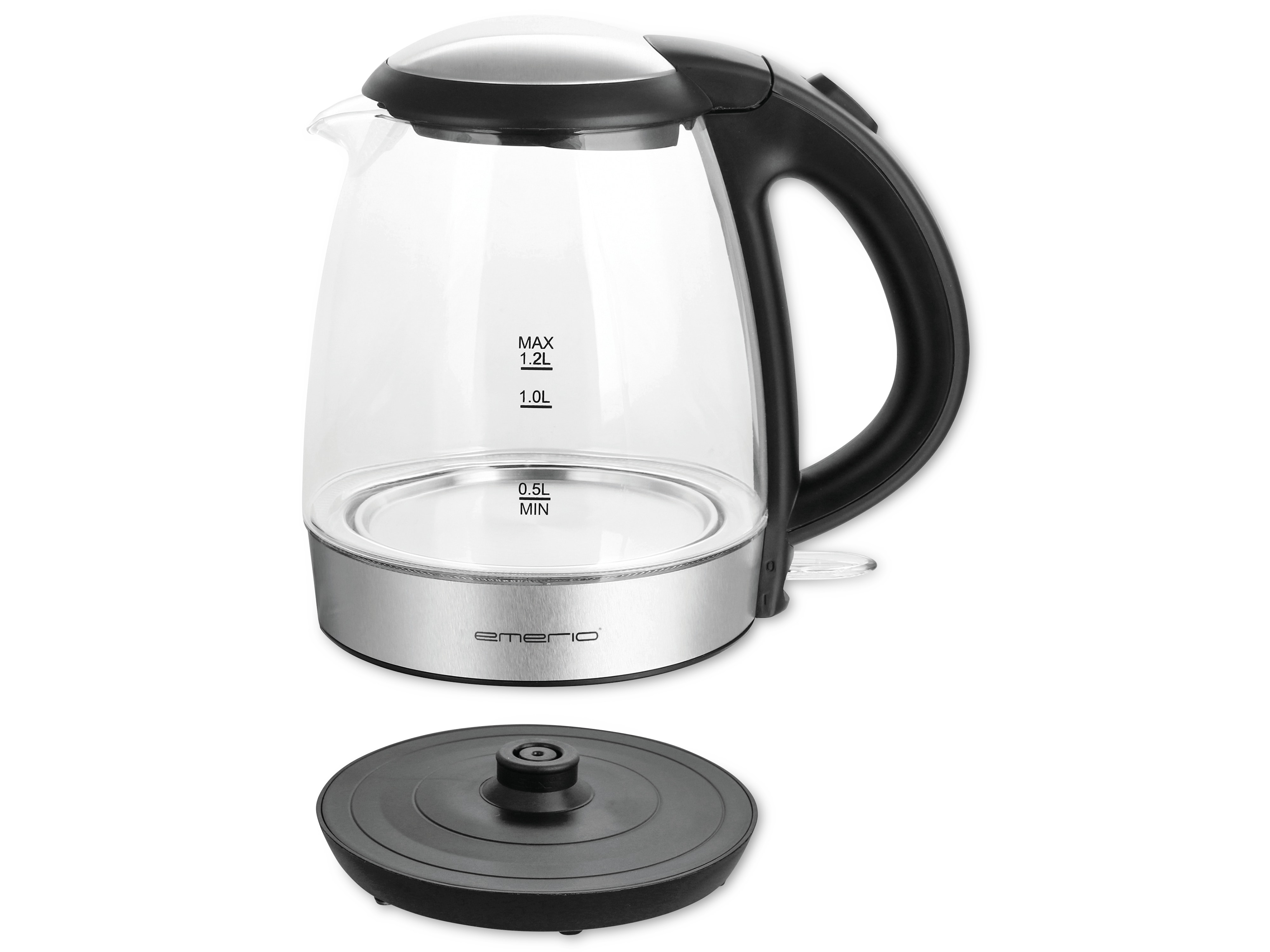 EMERIO Wasserkocher WK-125145, 1,2 L, 2200 W