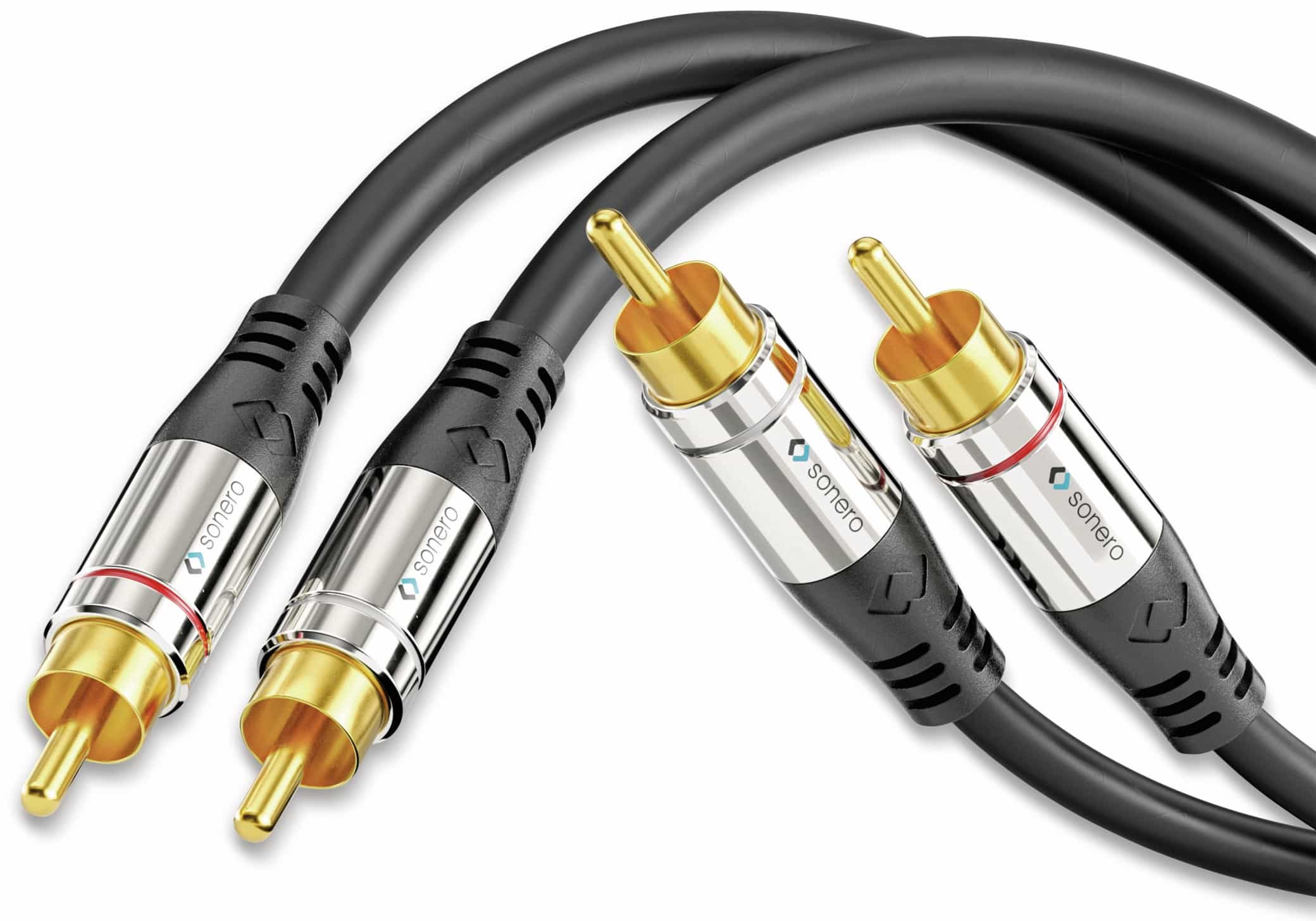 SONERO Cinchkabel Stereo, 3,0 m, schwarz SONERO Cinchkabel Stereo, 3,0 m, schwarz
