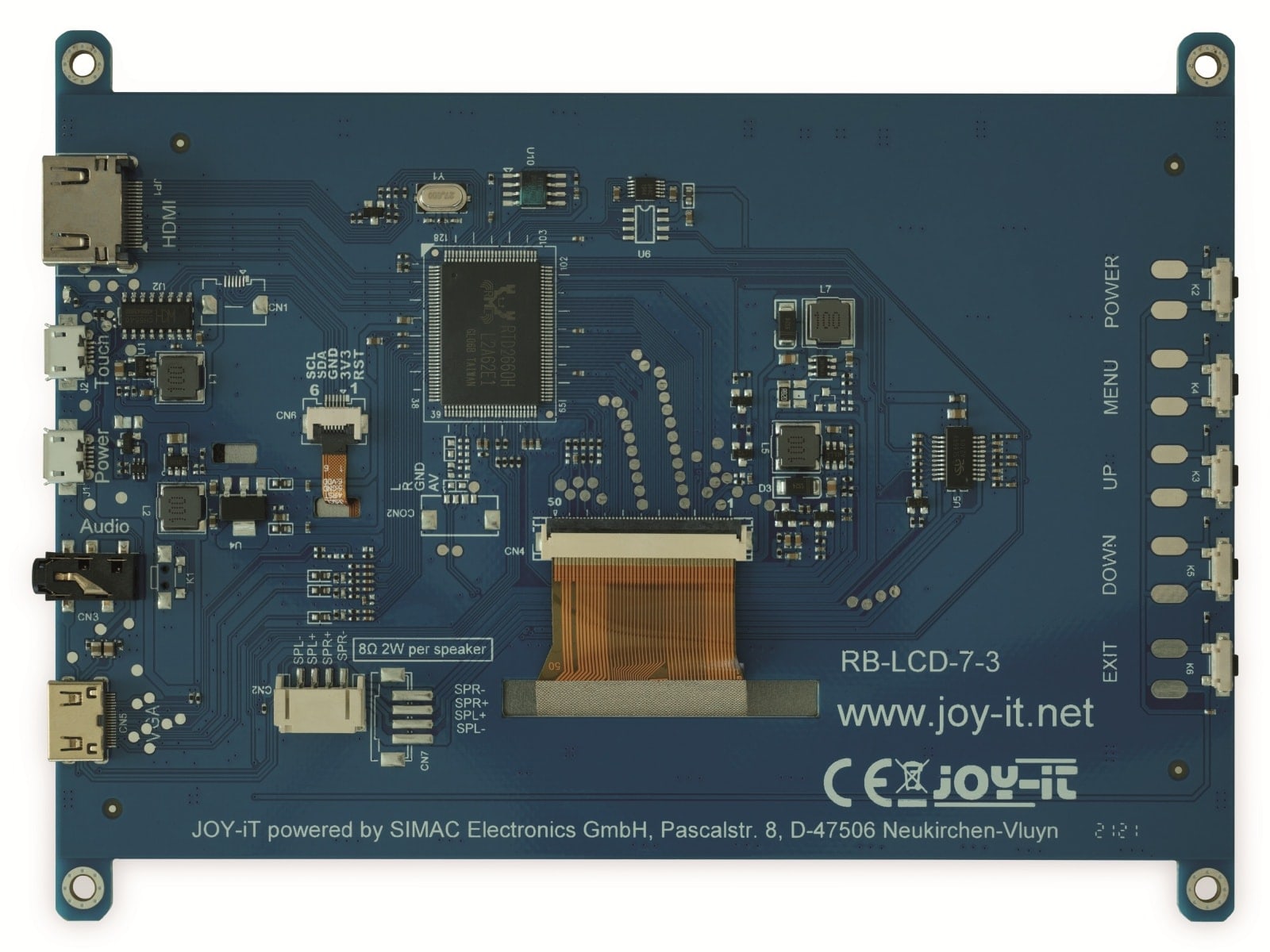 JOY-IT Display, RB-LCD-7-3, 7" Touchscreen Display für Raspberry PI JOY-IT Display, RB-LCD-7-3, 7" Touchscreen Display für Raspberry PI