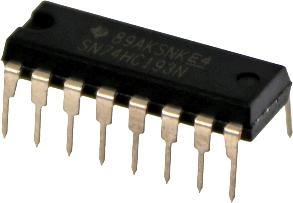 TEXAS INSTRUMENTS, SN74HC193N, DIP16 TEXAS INSTRUMENTS, SN74HC193N, DIP16