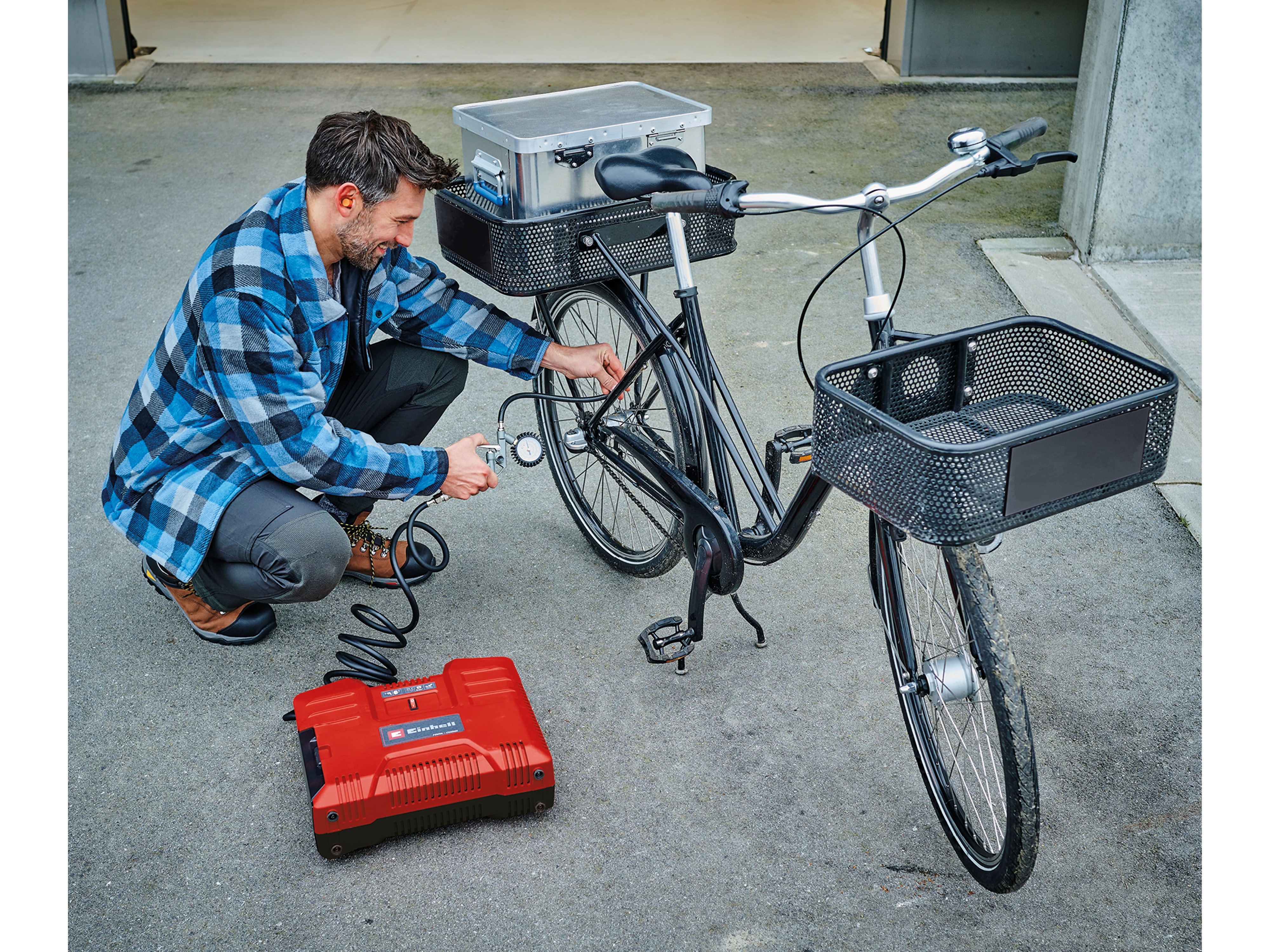 EINHELL Akku-Koffer-Kompressor TE-AC 36/8 Li OF Set - Solo