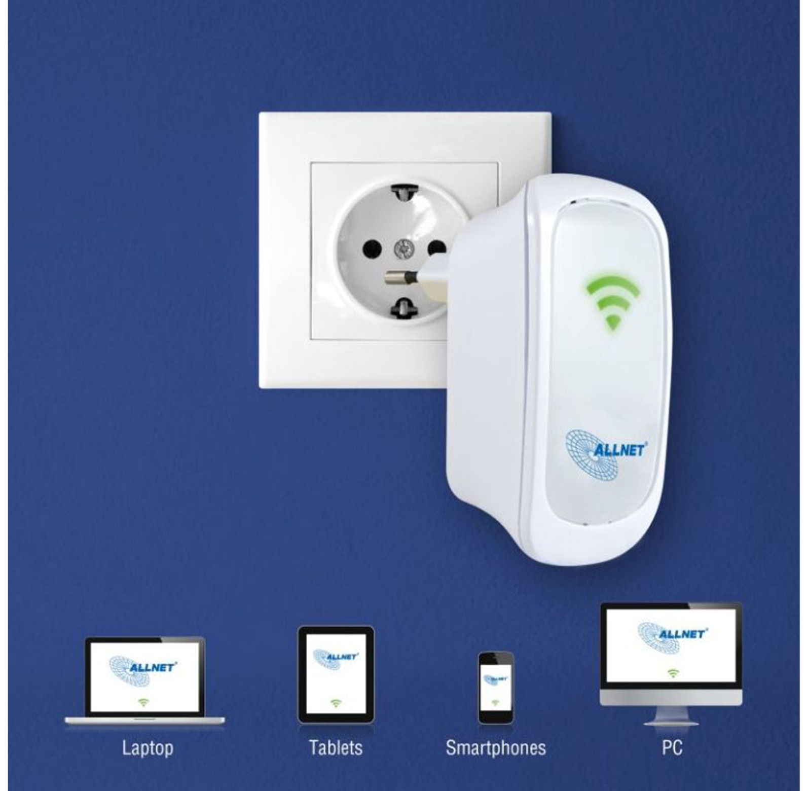 ALLNET WLAN-Repeater ALL0237R, 300 MBit/s ALLNET WLAN-Repeater ALL0237R, 300 MBit/s