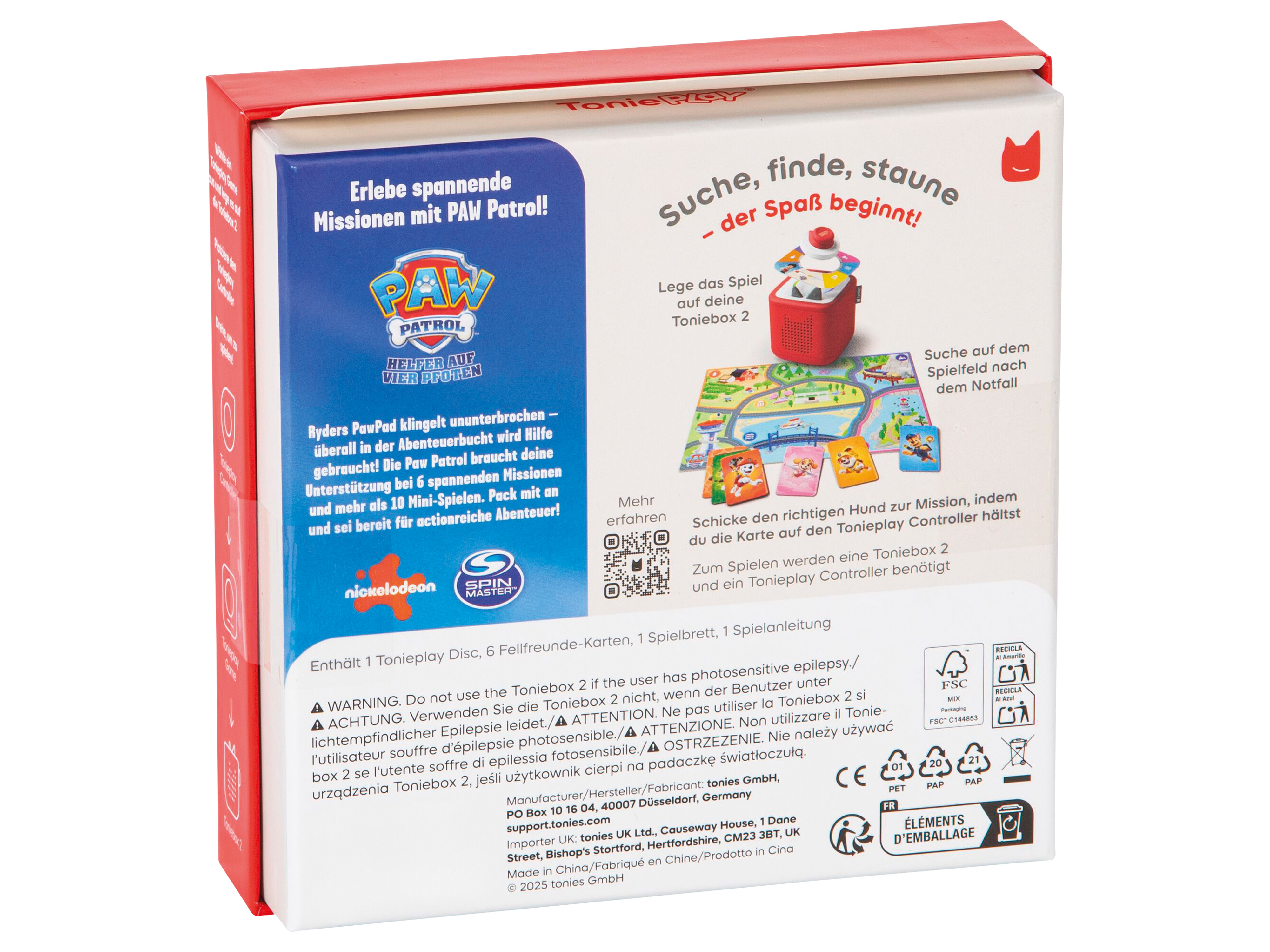 TONIES Toniebox 2 Starter-Set, Wolkenrosa, ab 1 Jahr, Bluetooth