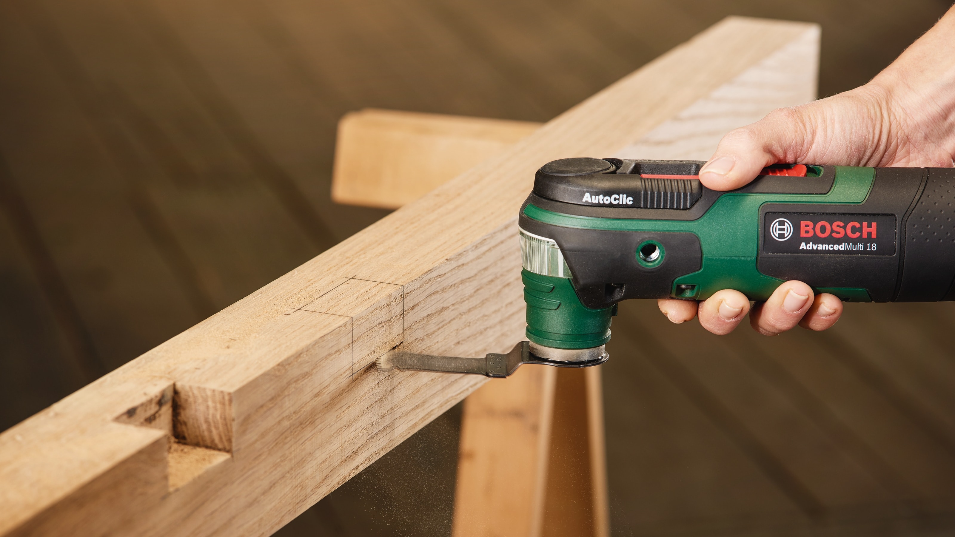 BOSCH Akku-Multifunktionswerkzeug AdvancedMulti 18 0603104000, ohne Akku