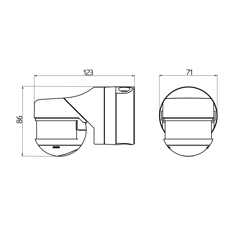 BEG Bewegungsmelder RC-plus next N 230, mit Unterkriechschutz, weiß, 230°