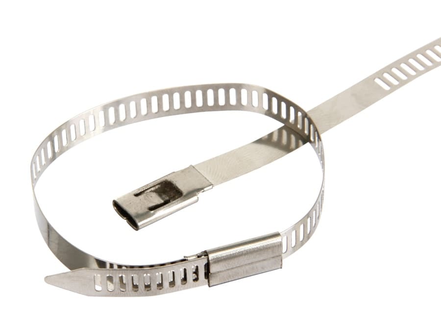 Edelstahl-Kabelbinder, 200 mm, 10 Stück Edelstahl-Kabelbinder, 200 mm, 10 Stück