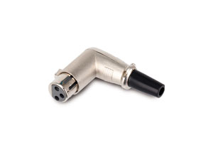 XLR-Kupplung, 3-polig, 90° XLR-Kupplung, 3-polig, 90°