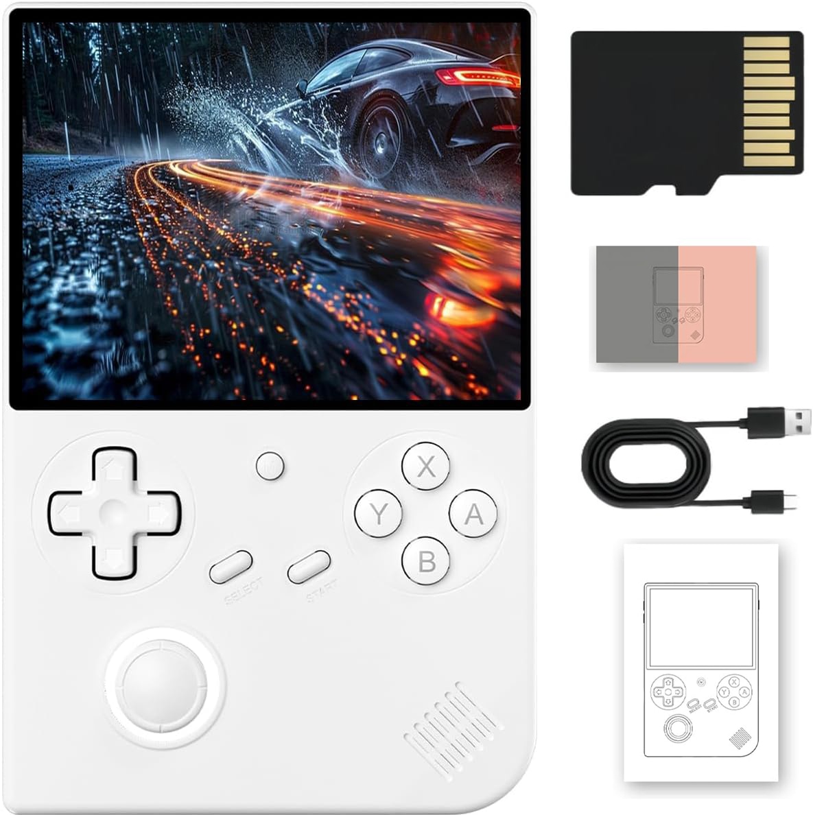 ANBERNIC Tragbare Spielkonsole, RG 40XXV, weiß