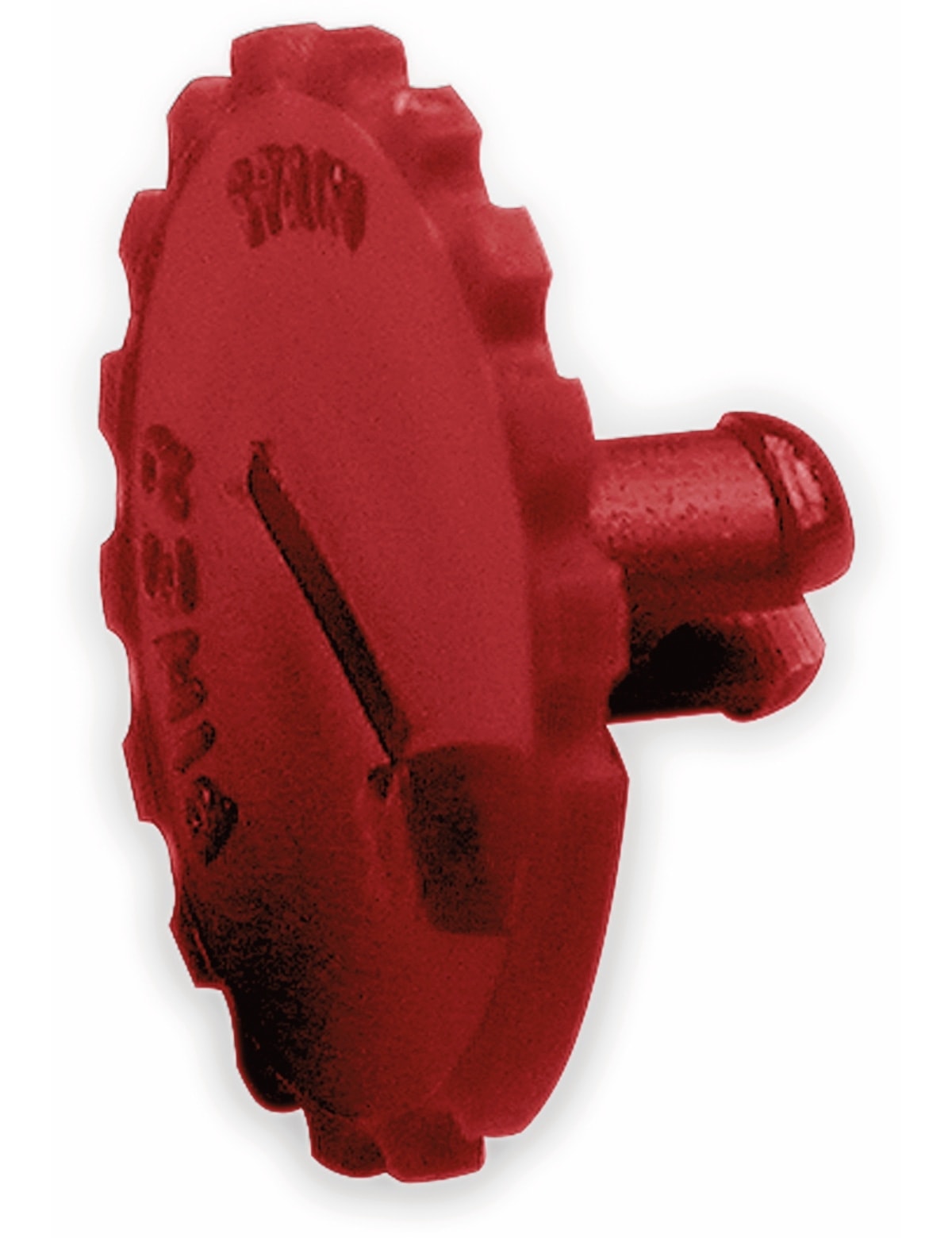 PIHER Rändelscheibe, rot