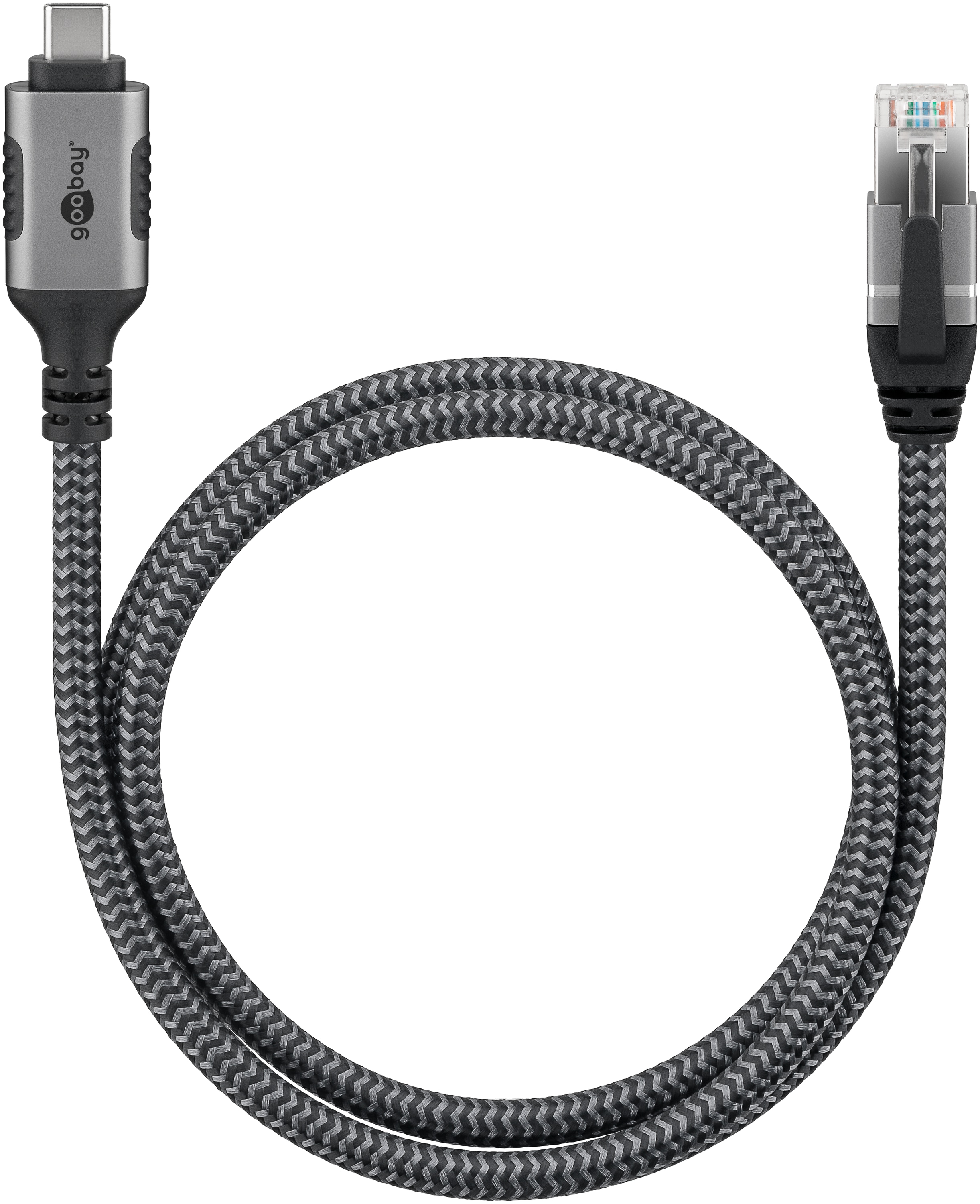 GOOBAY Ethernet-Kabel CAT6 USB-AC 3.1 auf RJ45 15m
