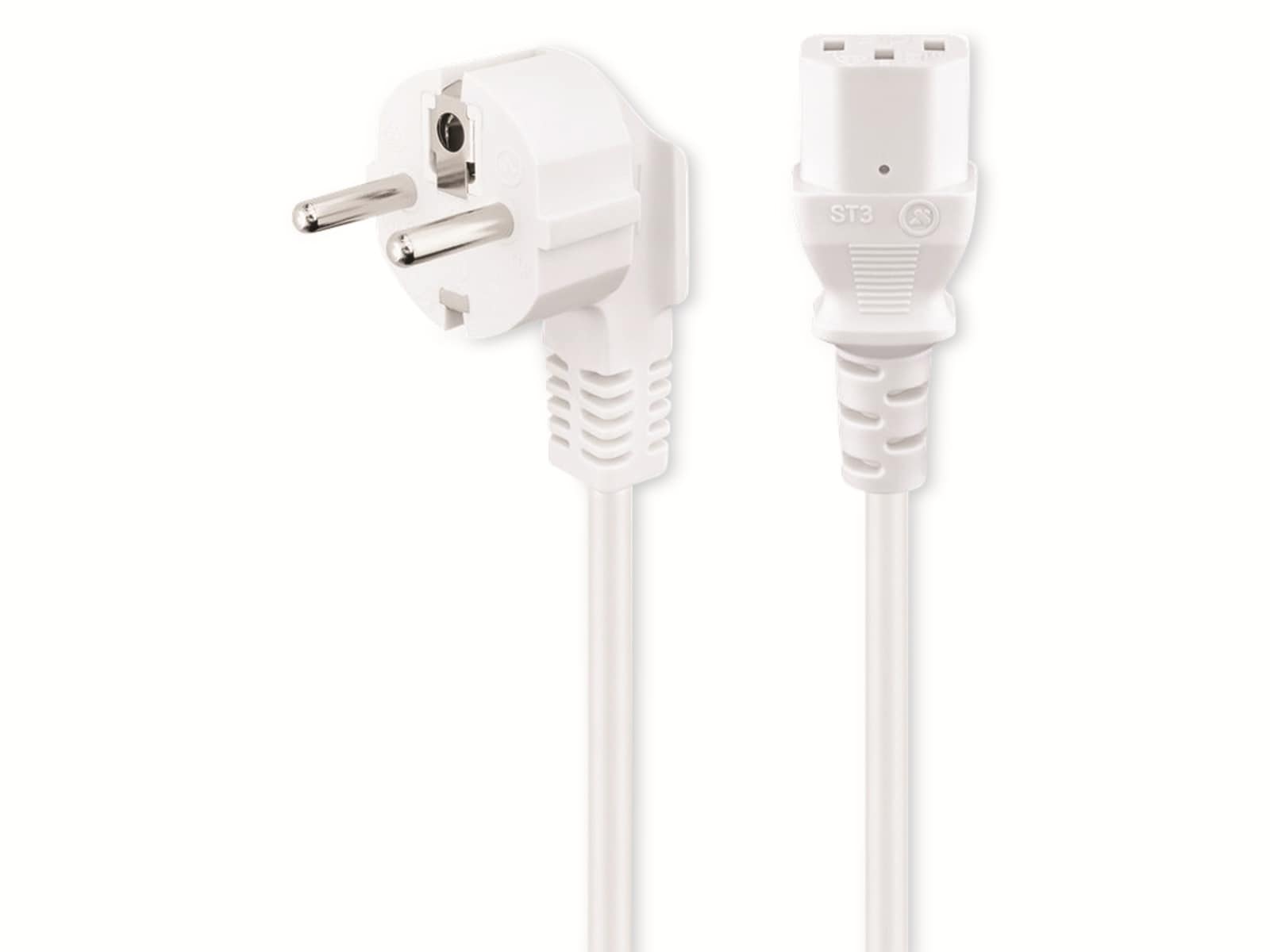 GOOBAY Kaltgerätekabel NK 101 W-500, 5 m, weiß GOOBAY Kaltgerätekabel NK 101 W-500, 5 m, weiß
