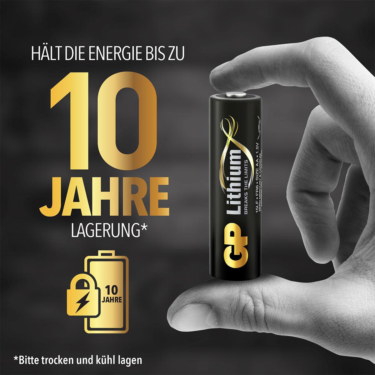 GP Mignon-Batterie EXCELLENT Lithium, 4 Stück