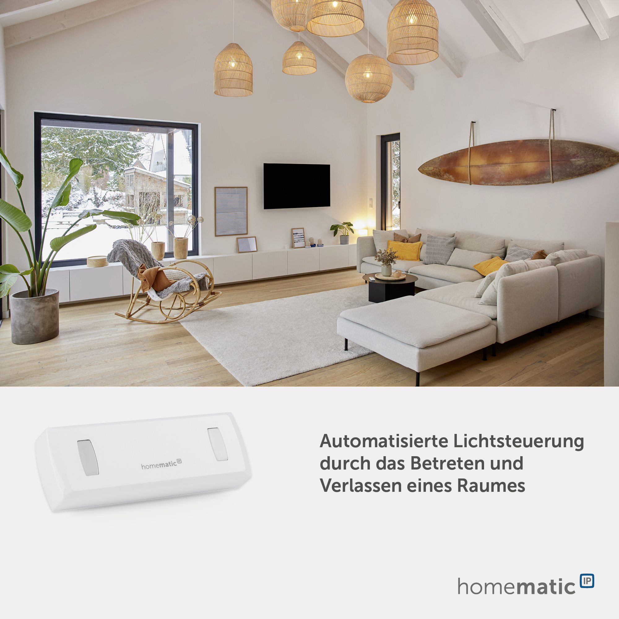HOMEMATIC IP Smart Home 151159A0, Durchgangssensor mit Richtungserkennung