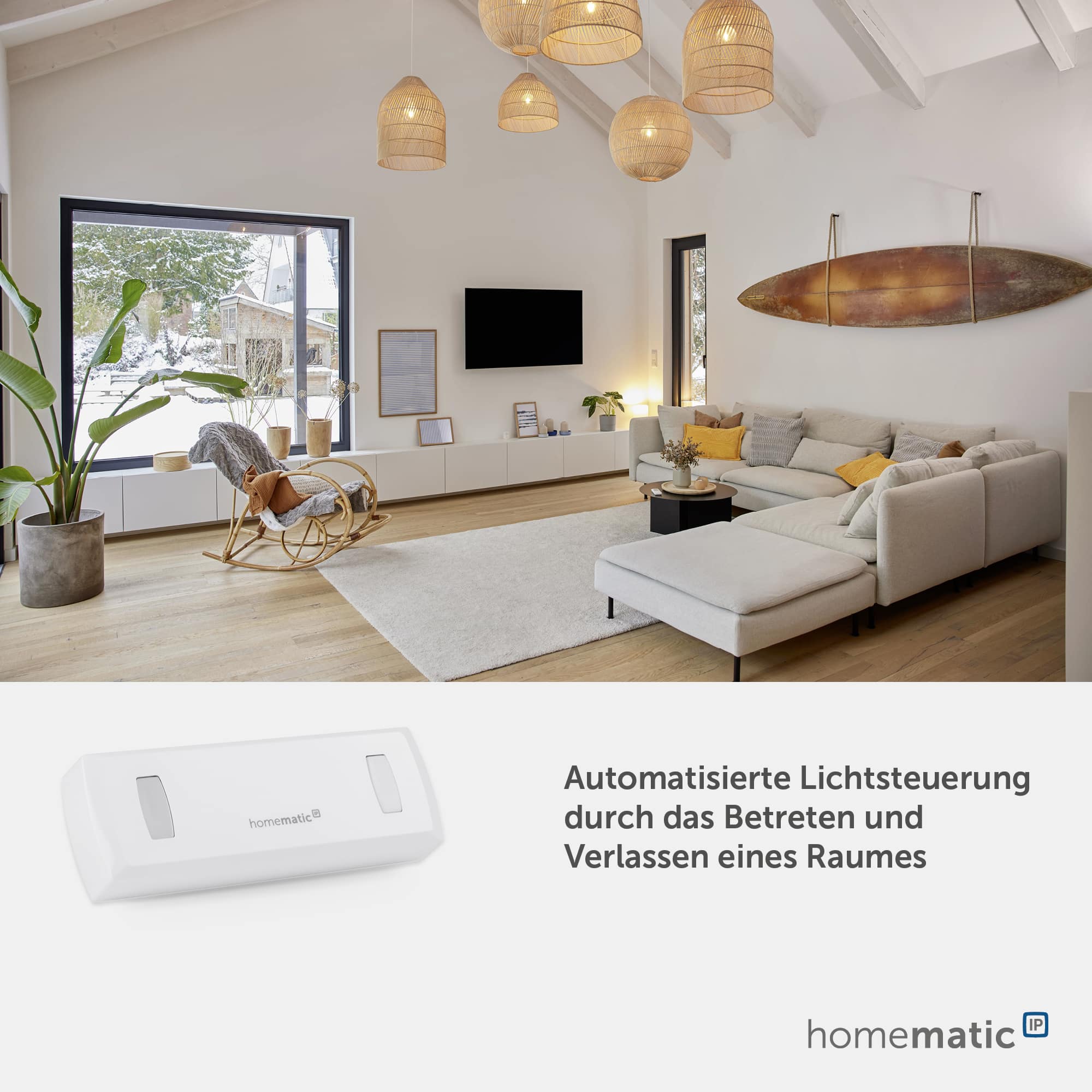 HOMEMATIC IP Smart Home 151159A0, Durchgangssensor mit Richtungserkennung HOMEMATIC IP Smart Home 151159A0, Durchgangssensor mit Richtungserkennung