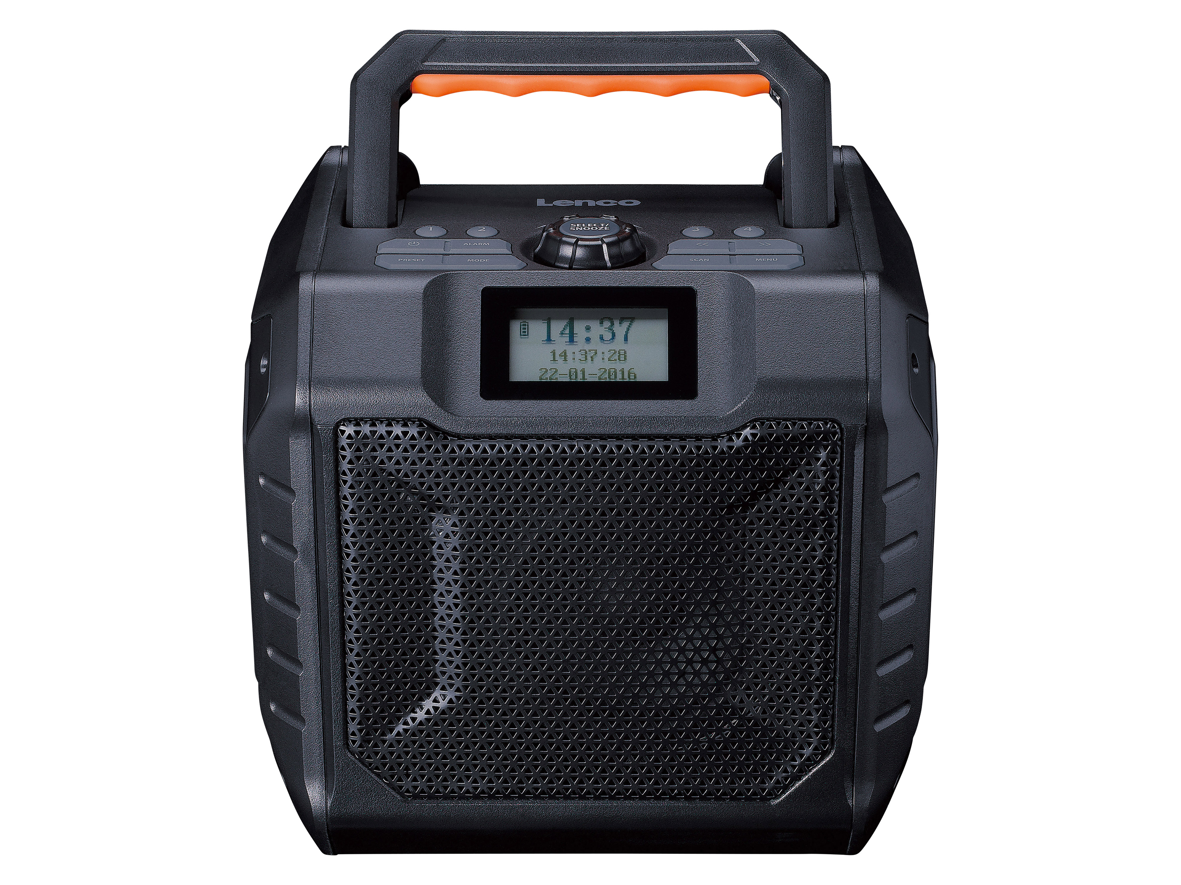 LENCO DAB+ Radio, tragbar, Bluetooth, Outdoor, schwarz-orange LENCO DAB+ Radio, tragbar, Bluetooth, Outdoor, schwarz-orange