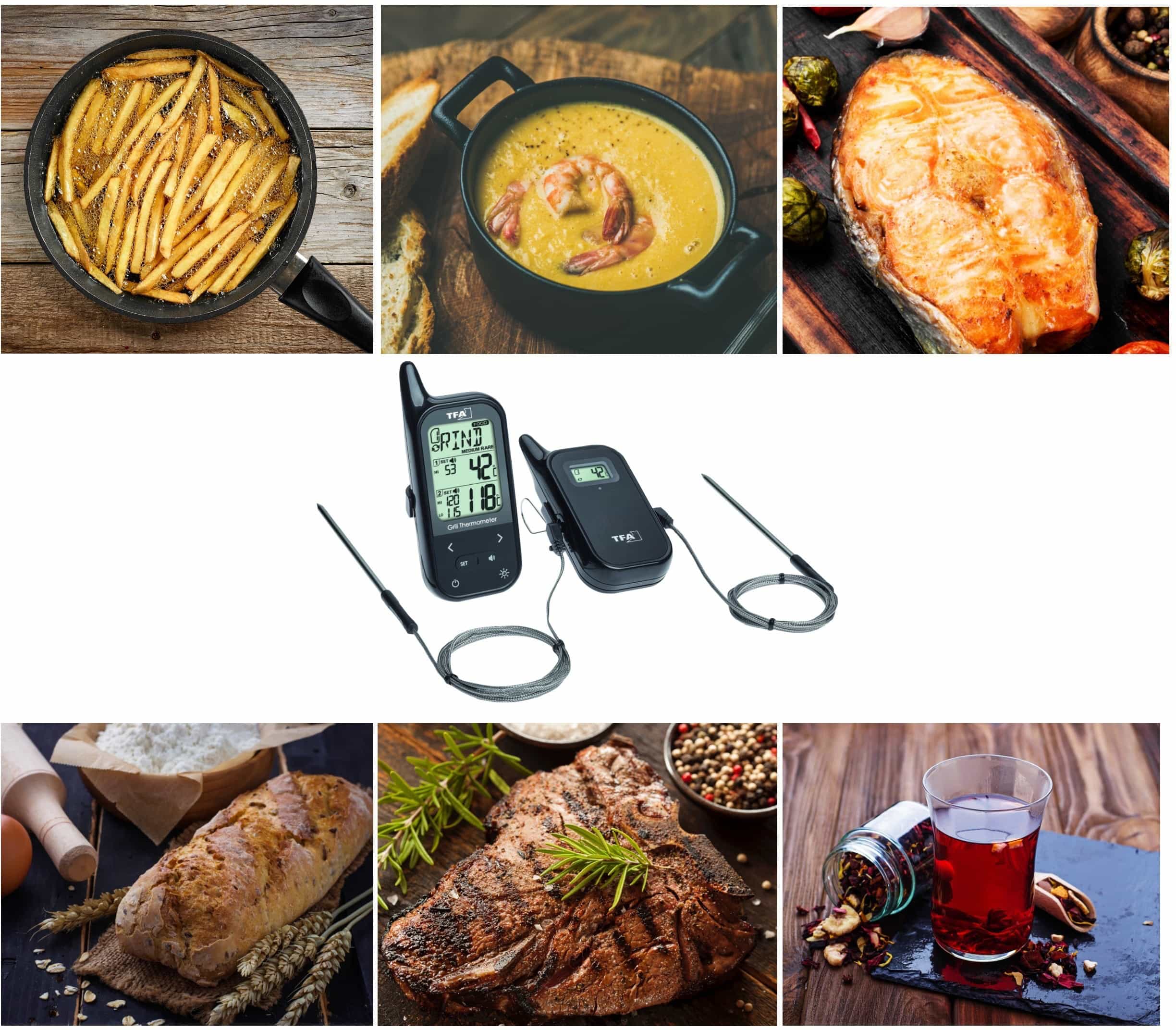 TFA Grill-Funkthermometer Küchen-Chef, 14.1511.01