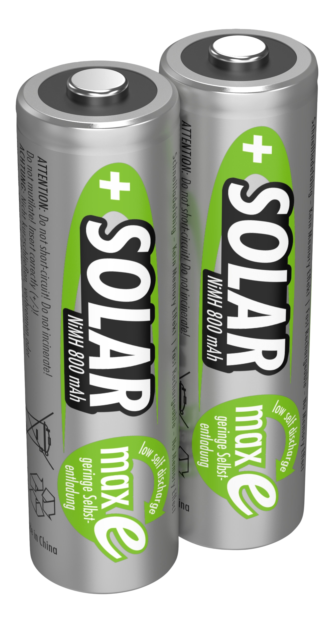 ANSMANN Solar NiMH Akku Mignon AA 800 mAh maxE 2-Stück