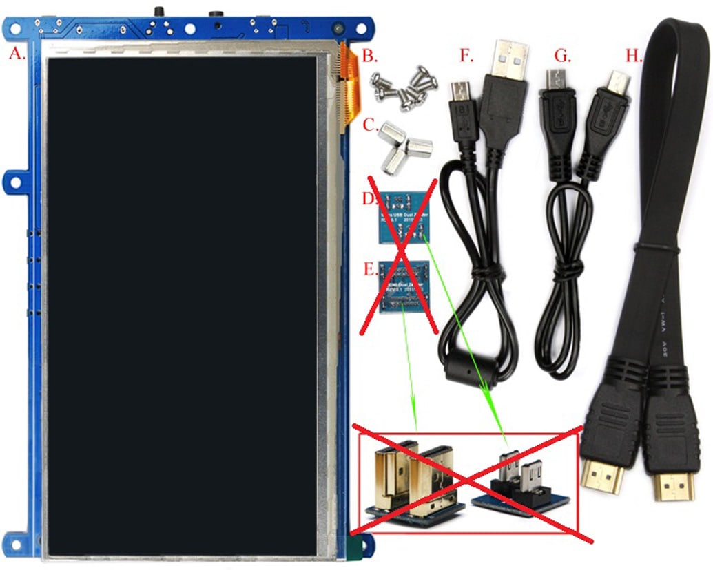 ODROID TFT-Display VU7A Plus, 17,78 cm (7"), HDMI, Multi-Touch, Audio ODROID TFT-Display VU7A Plus, 17,78 cm (7"), HDMI, Multi-Touch, Audio