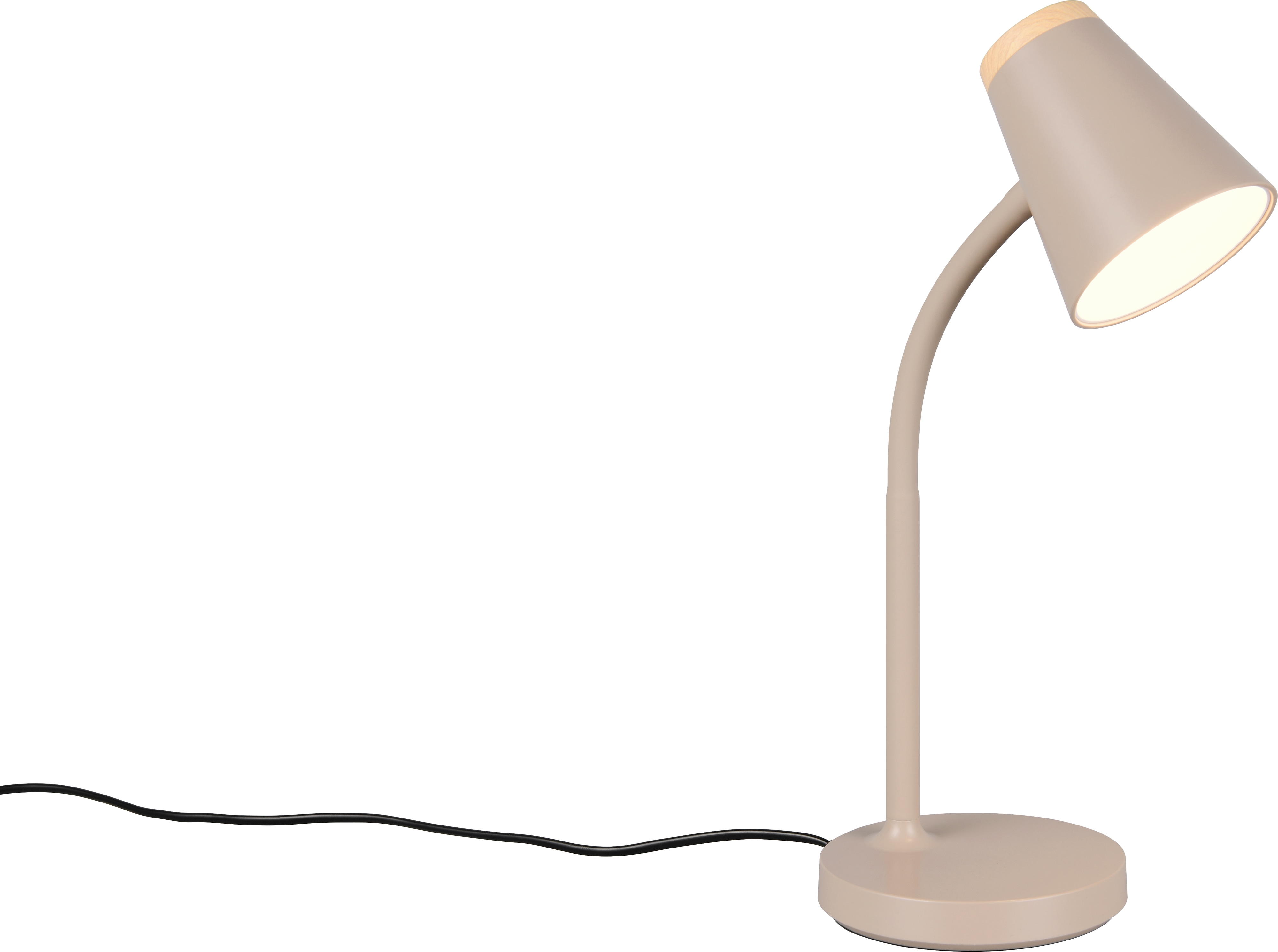 REALITY LED-Tischleuchte PONGO, R55831143, 4,5W, 500lm, 3000K, beige