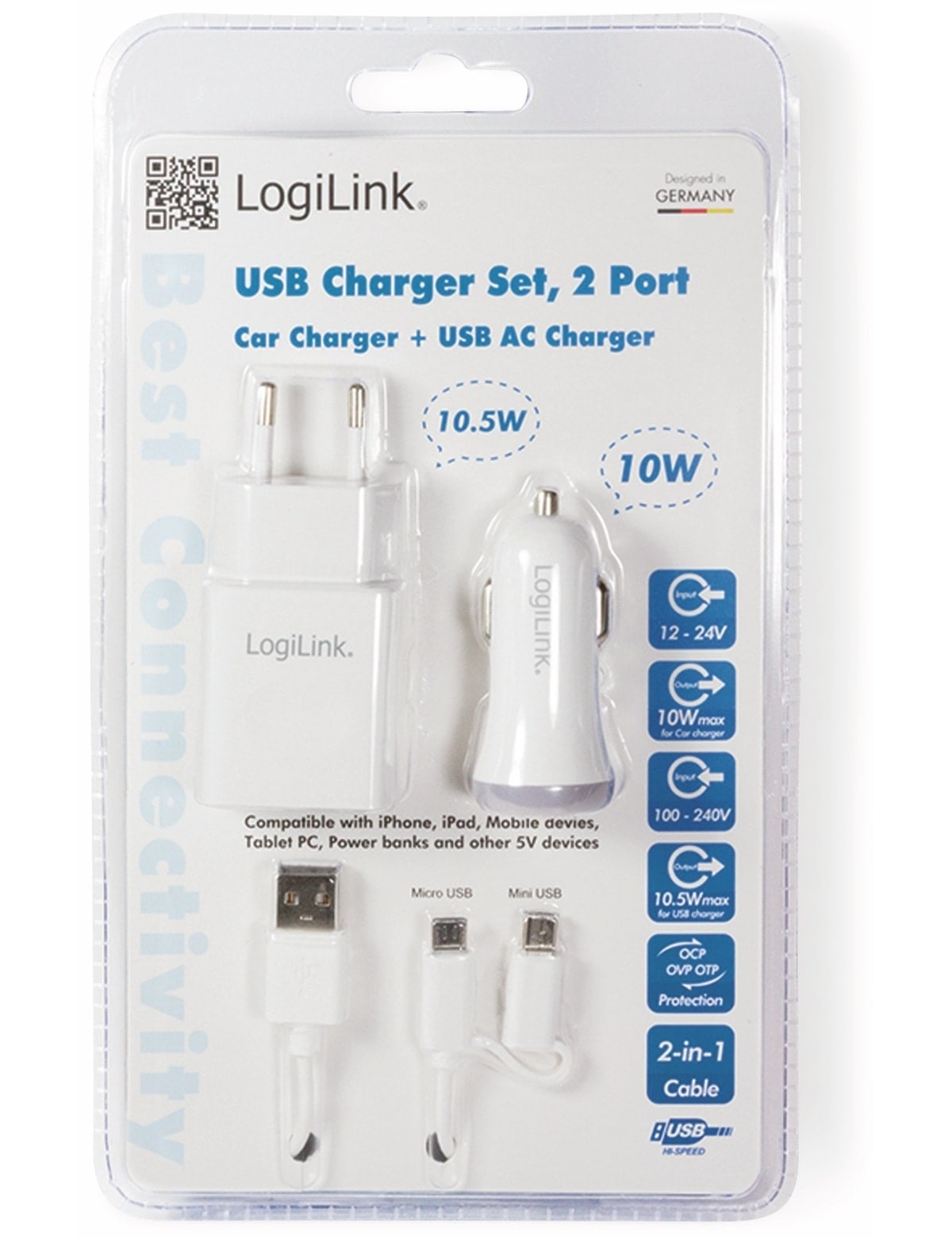 LOGILINK USB-Ladeset PA0137, 3.tlg LOGILINK USB-Ladeset PA0137, 3.tlg