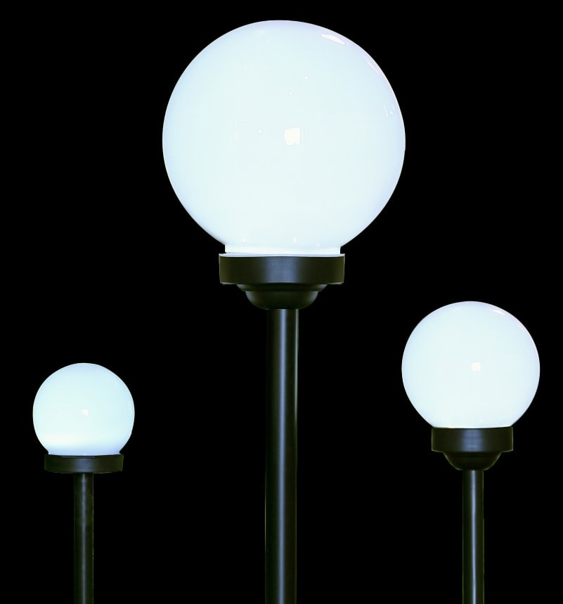 BLULAXA Solar LED-Gartenleuchte, Ø 25 cm, IP44, weiß