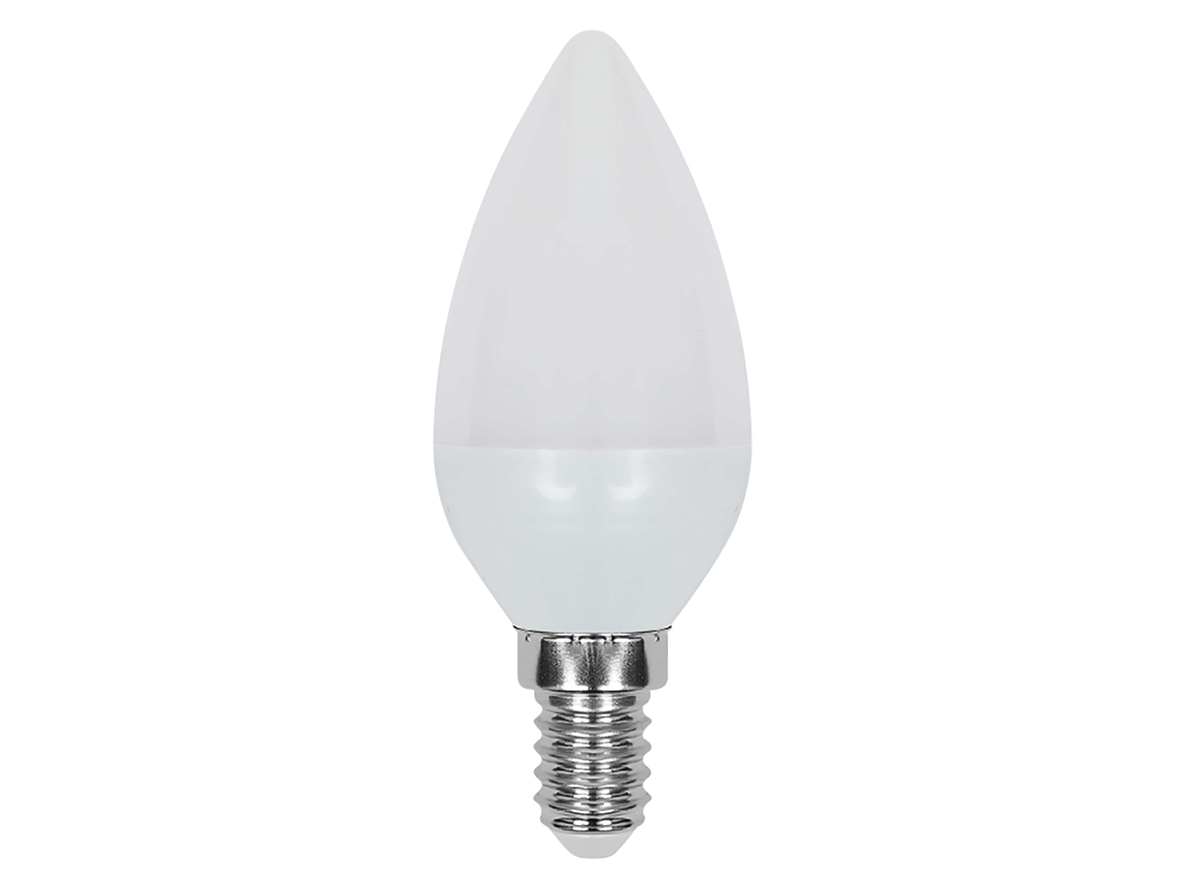 V-TAC LED-Lampe VT-2142166, EEK: F, 3,7W, 320lm, 3000K, C37, E14, 180° V-TAC LED-Lampe VT-2142166, EEK: F, 3,7W, 320lm, 3000K, C37, E14, 180°