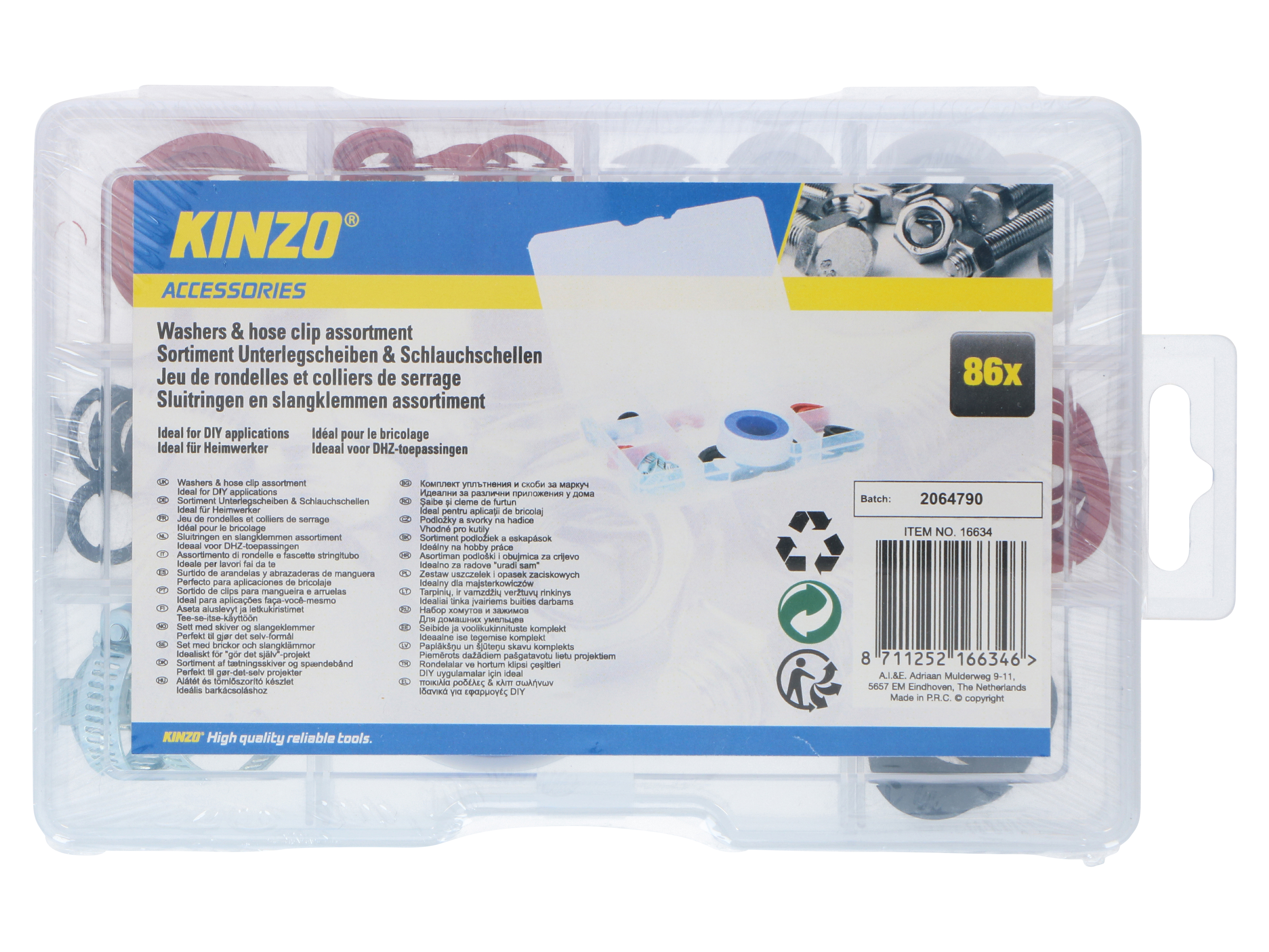 KINZO Dichtungs-Sortiment 86 Stück