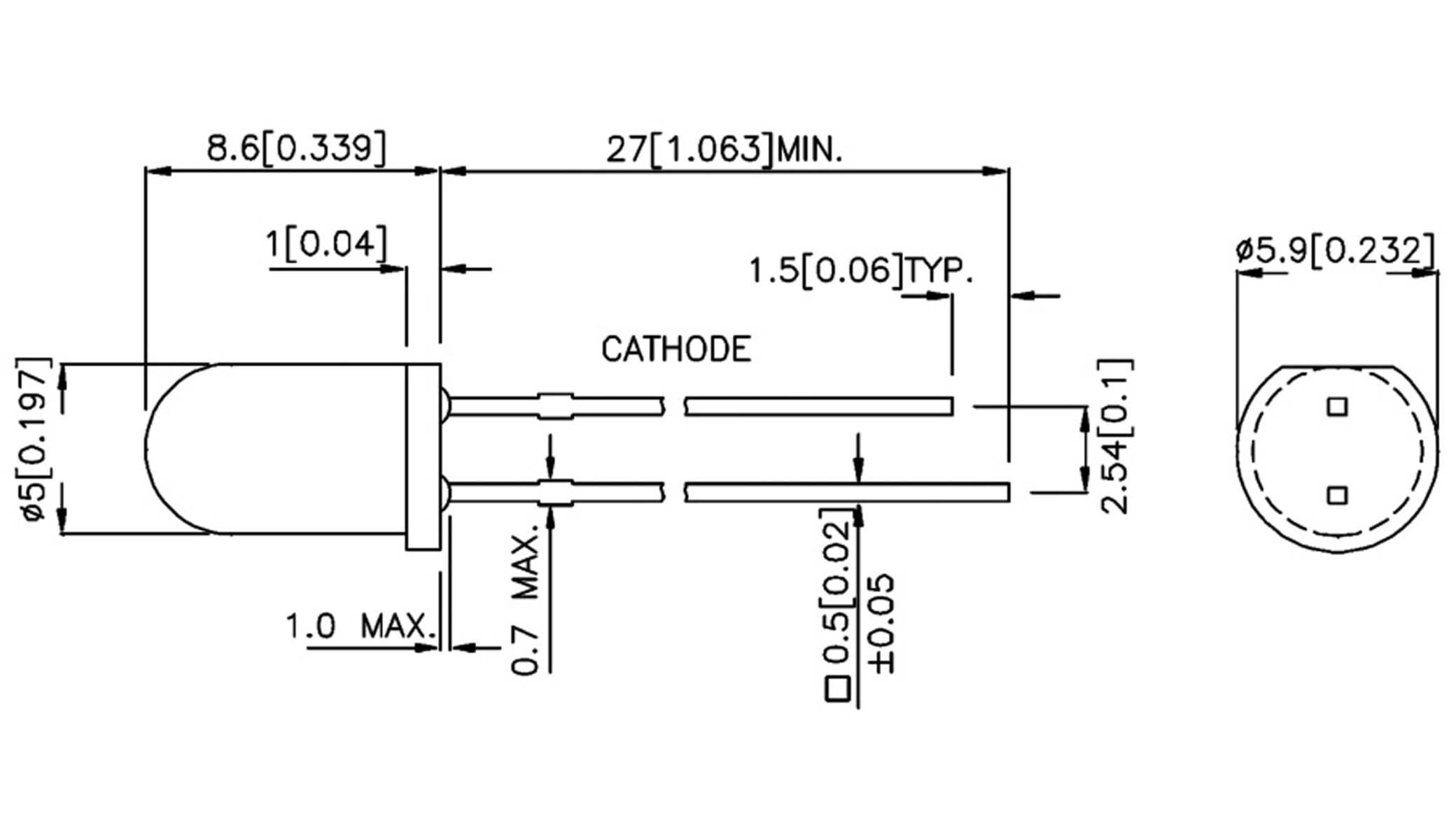 KINGBRIGHT Blink-LED, 5 mm, grün, diffus, 3,5-14 V, 5-32 mcd, 60° KINGBRIGHT Blink-LED, 5 mm, grün, diffus, 3,5-14 V, 5-32 mcd, 60°