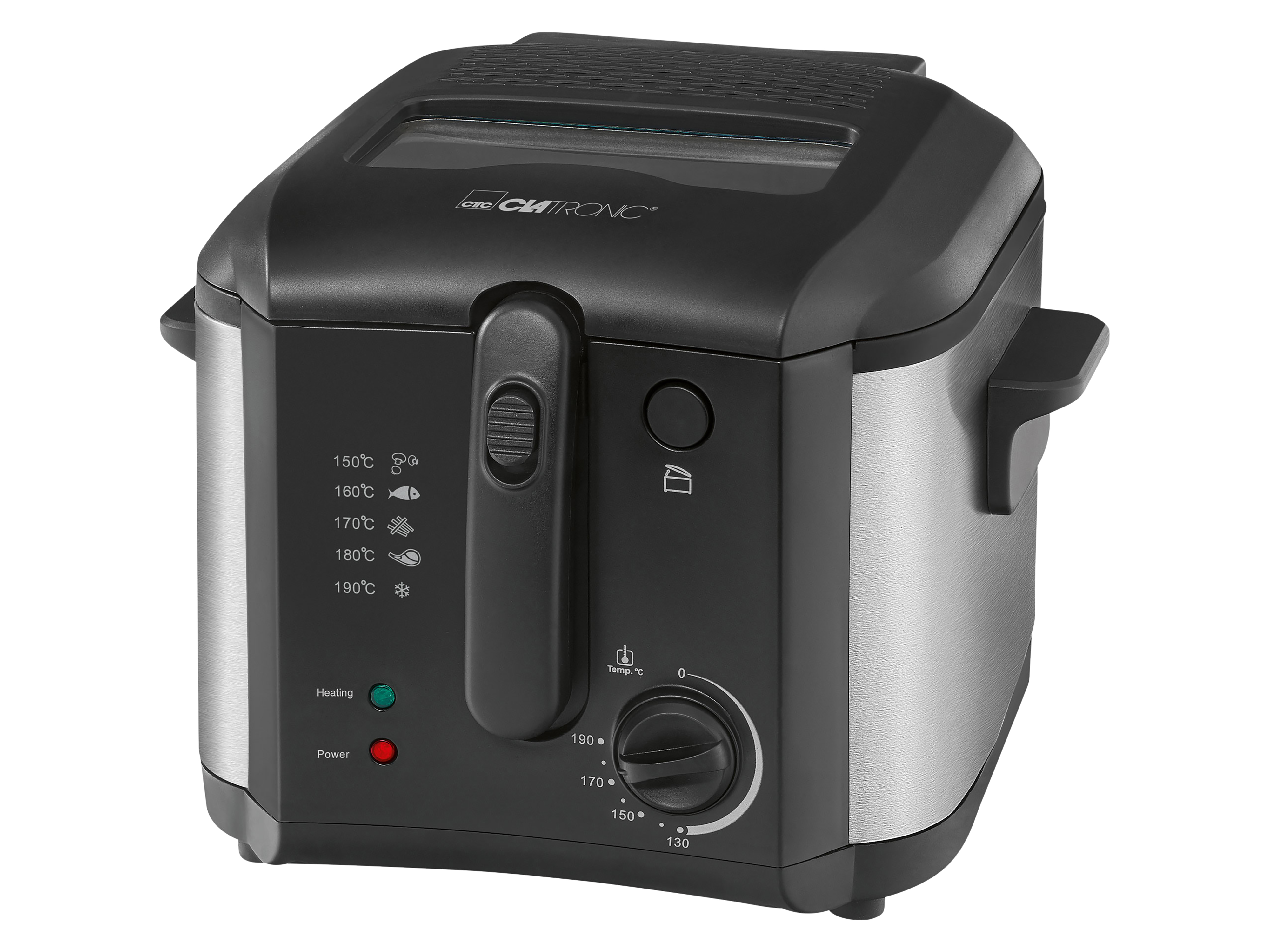 CLATRONIC Fritteuse 2,5L (Öl) FR 3649, antihaftbeschichtet, 1600W, schwarz CLATRONIC Fritteuse 2,5L (Öl) FR 3649, antihaftbeschichtet, 1600W, schwarz