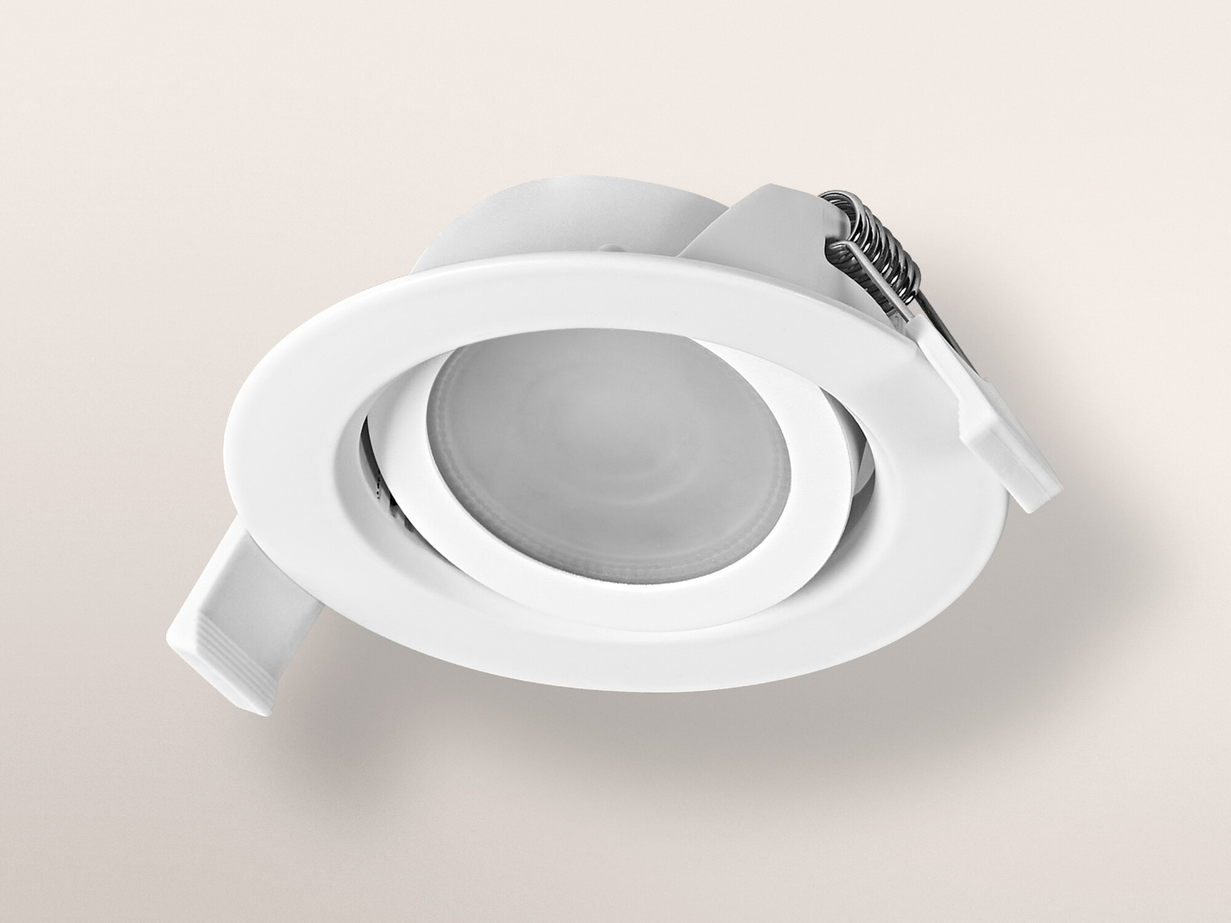 OSRAM LED-Einbauleuchte, 4,9W, 2700K, 220lm, warmweiß, IP20, dimmbar, weiß, 3er Set