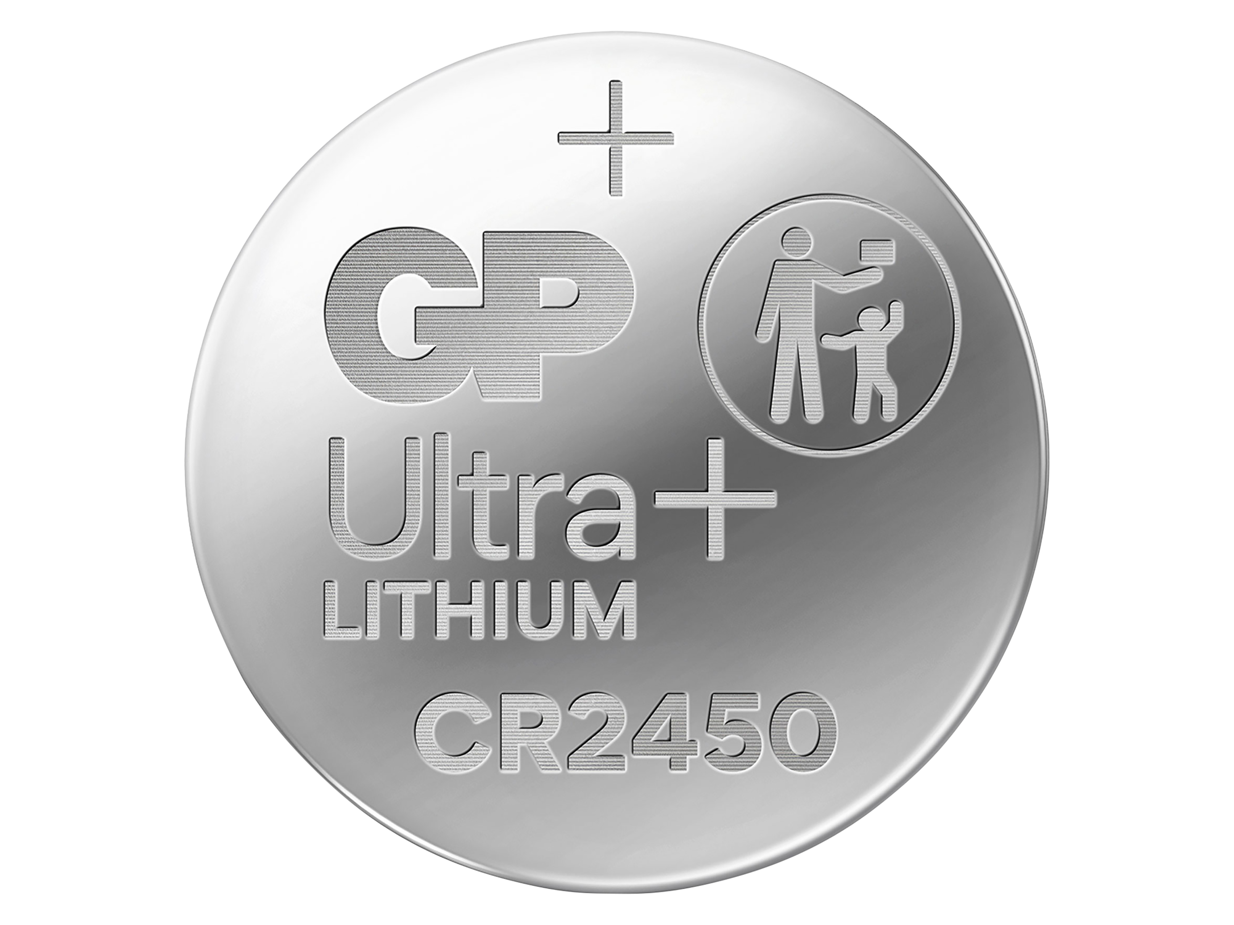 Knopfzelle GP Ultra Plus, CR2450, Lithium, 2 Stück