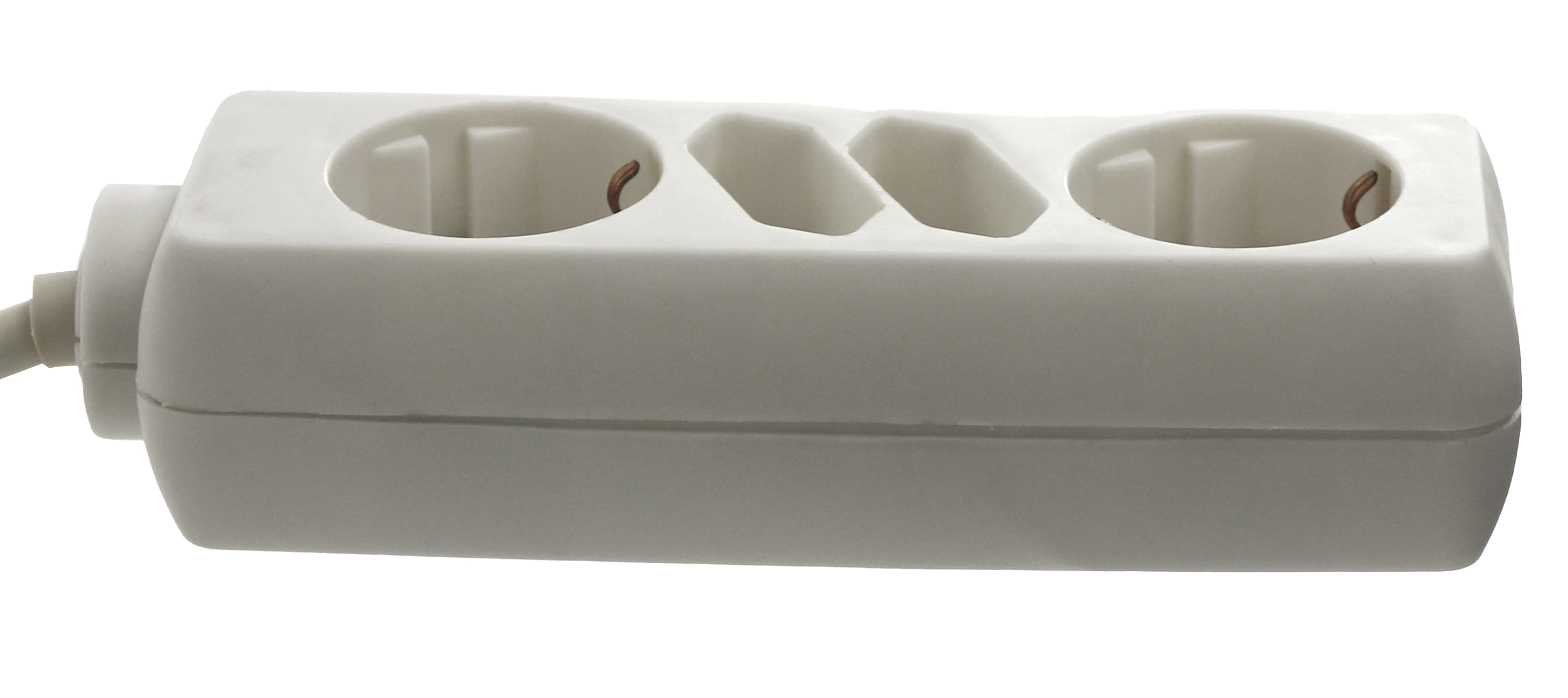 Steckdosenleiste TDZ-2D, 4-fach, weiß Steckdosenleiste TDZ-2D, 4-fach, weiß