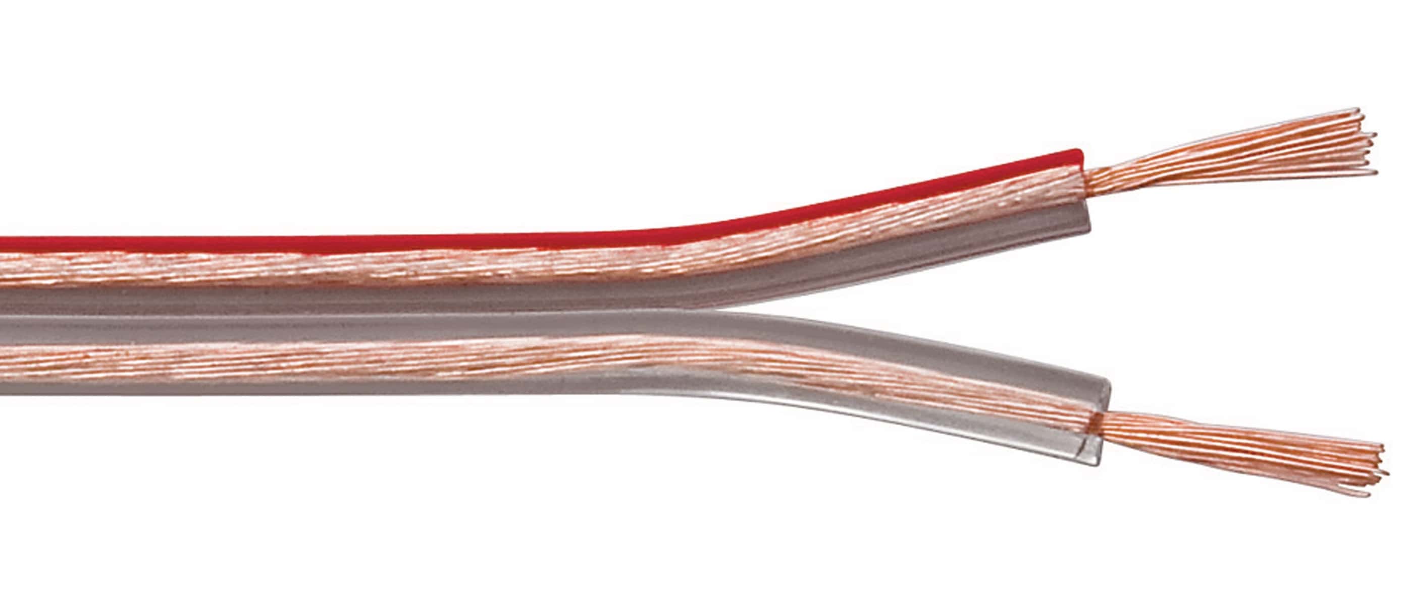 PURELINK Lautsprecherkabel, 2x4 mm², 50m, transparent, CCA