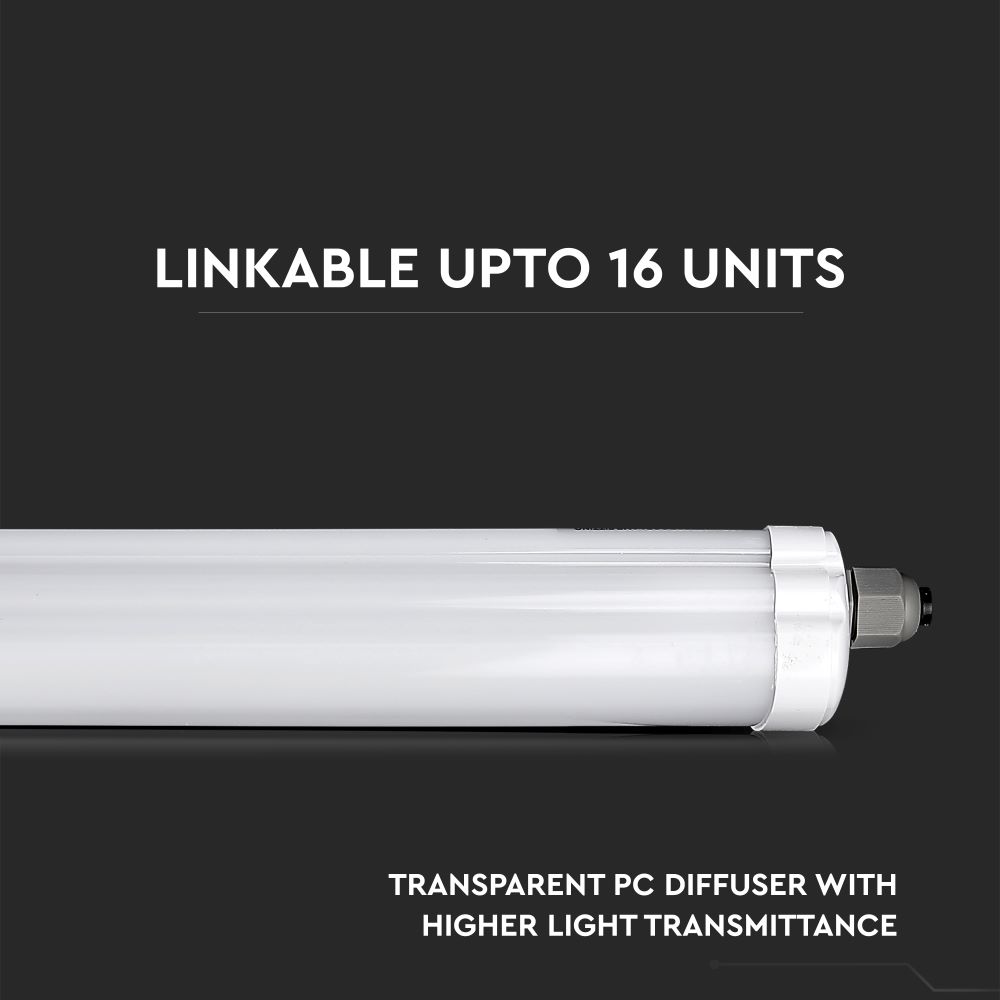 V-TAC LED-Deckenleuchte VT-2162836, EEK: E, 18W, 2430lm, 4000K, 120°, IP65, 60cm