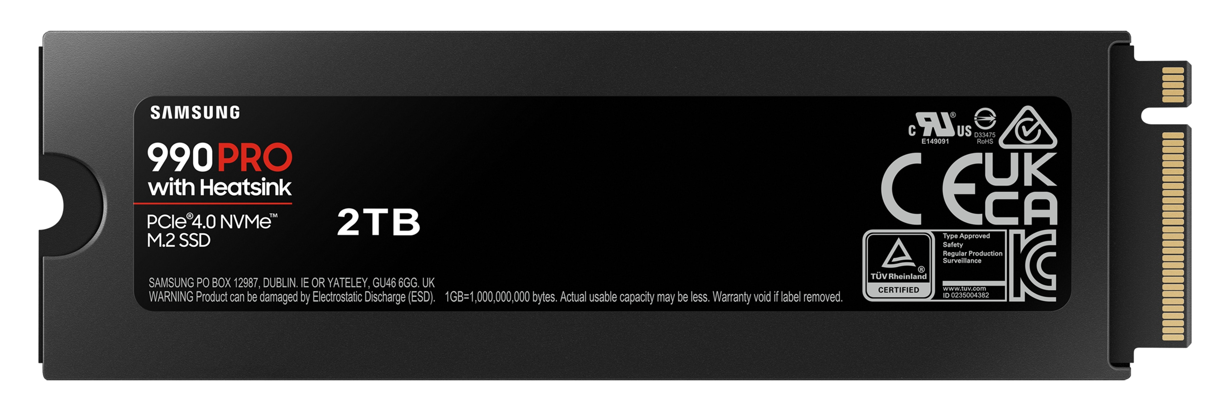 SAMSUNG M.2 SSD 990 Pro Heatsink 2TB SAMSUNG M.2 SSD 990 Pro Heatsink 2TB
