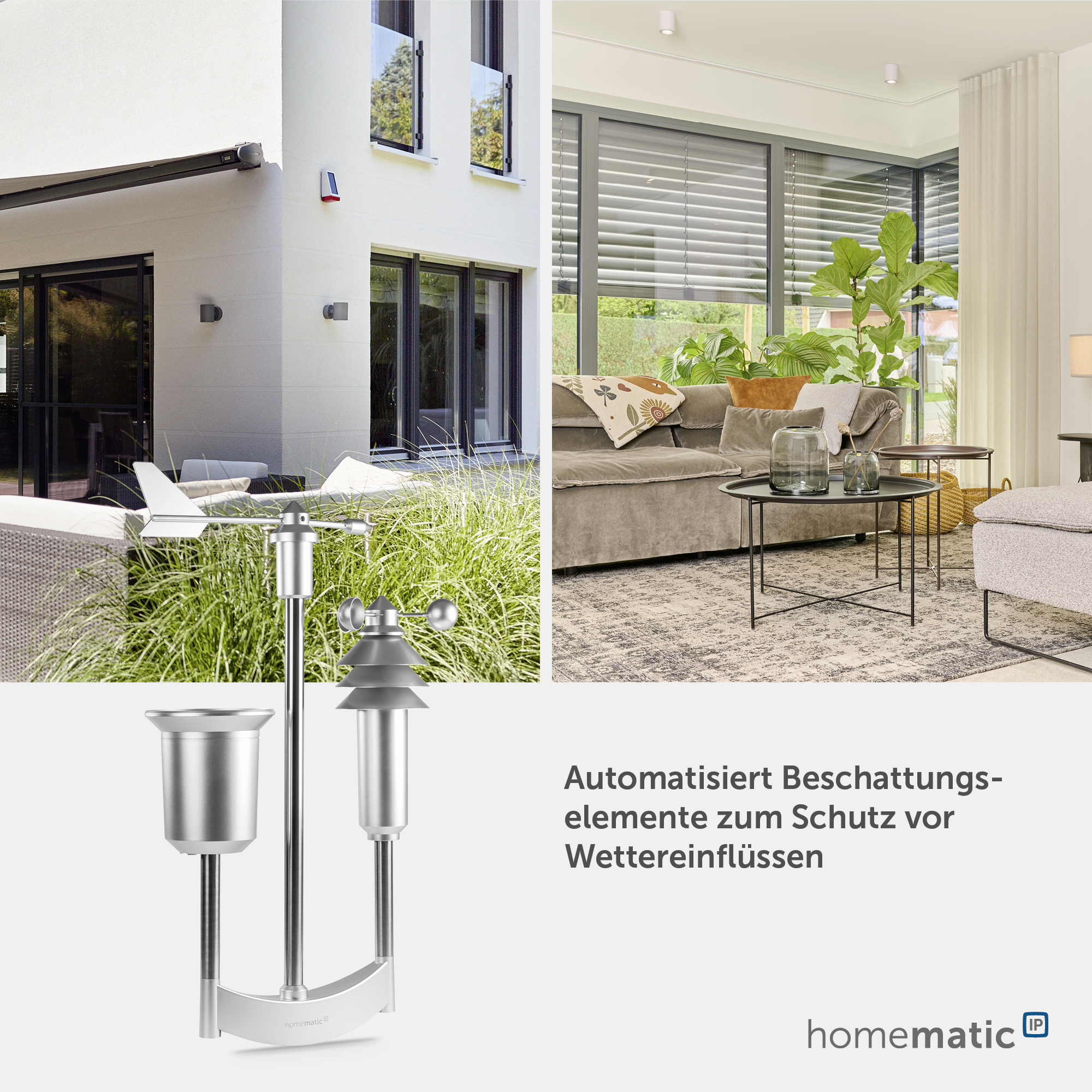 HOMEMATIC IP Smart Home 151821A0, Wettersensor Pro