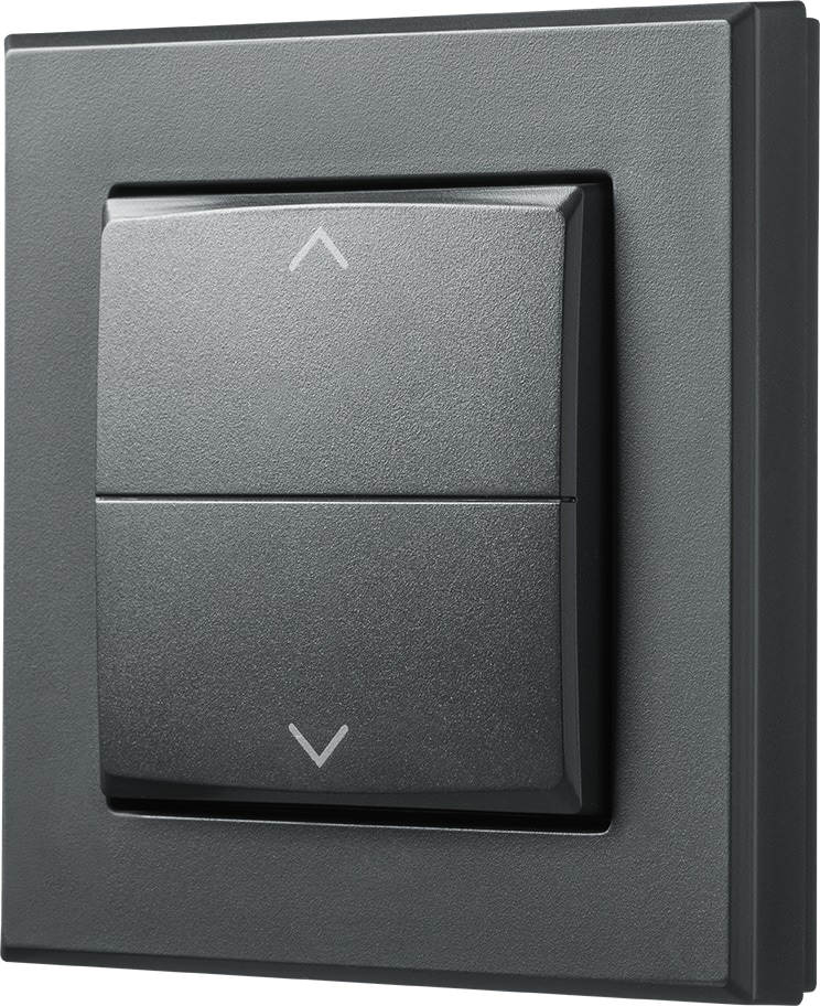 HOMEMATIC IP 156171A0, Tasterwippe, Markenschalter mit Pfeilen, anthrazit