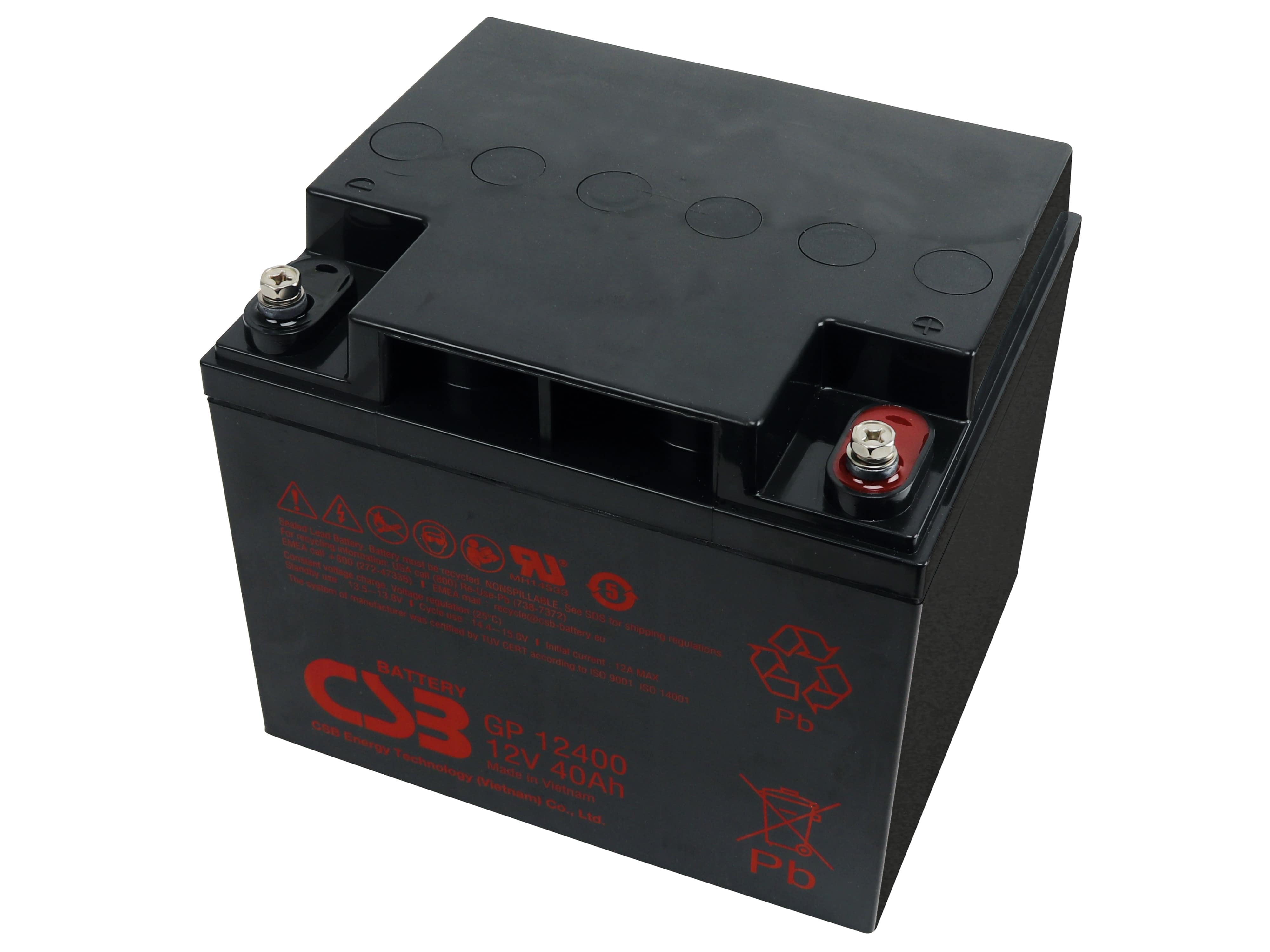 CSB Blei-Akkumulator GP12400, 12 V-/40 Ah CSB Blei-Akkumulator GP12400, 12 V-/40 Ah