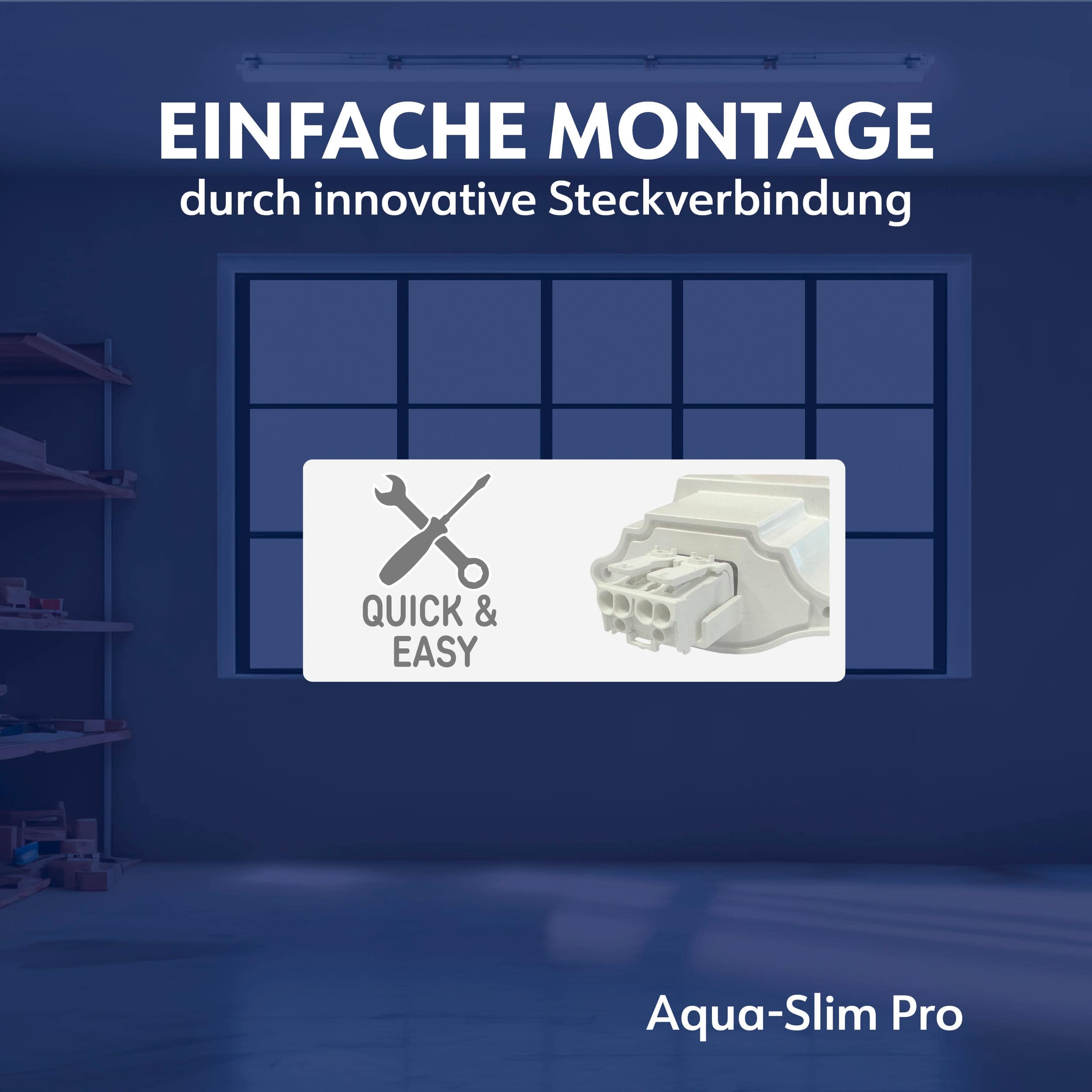 MÜLLER-LICHT LED-Feuchtraumleuchte Aqua-Slim Pro, 36W, 5760lm, 4000K, IP65 MÜLLER-LICHT LED-Feuchtraumleuchte Aqua-Slim Pro, 36W, 5760lm, 4000K, IP65