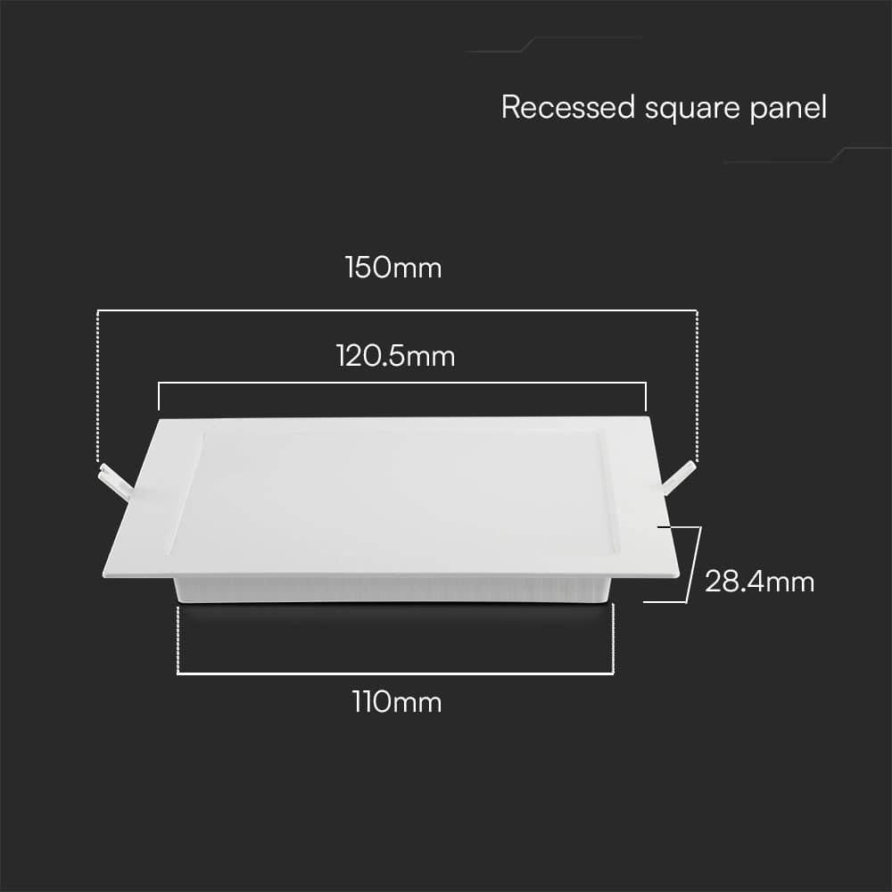 V-TAC LED-Einbauleuchte VT-61006, EEK: E, 6 W, 660 lm, 4000 K, weiß V-TAC LED-Einbauleuchte VT-61006, EEK: E, 6 W, 660 lm, 4000 K, weiß