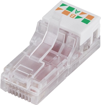 LOGILINK Feldkonfektionierbarer Cat.6A RJ45 Stecker, werkzeugfreie Montage LOGILINK Feldkonfektionierbarer Cat.6A RJ45 Stecker, werkzeugfreie Montage