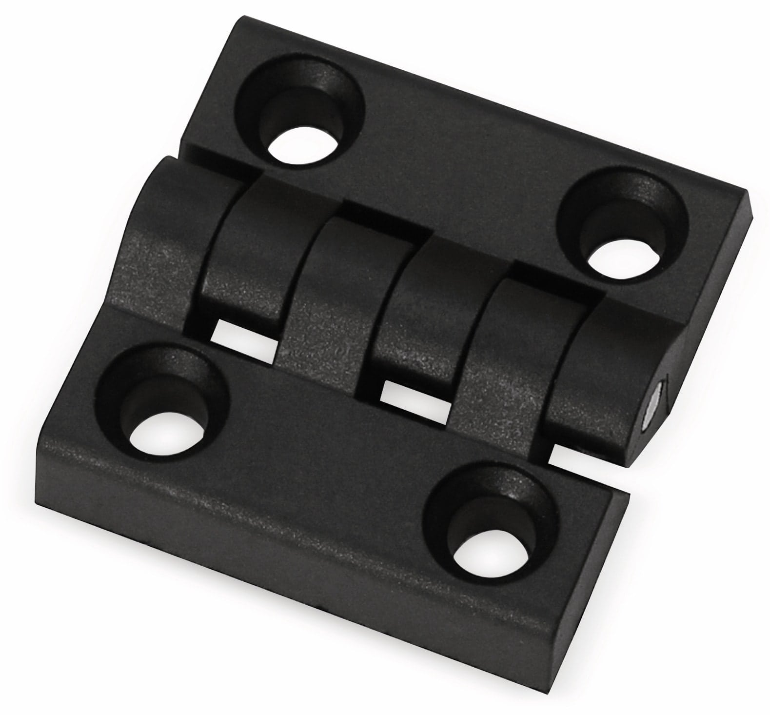 Kunststoffscharnier, 65x65 mm, schwarz Kunststoffscharnier, 65x65 mm, schwarz