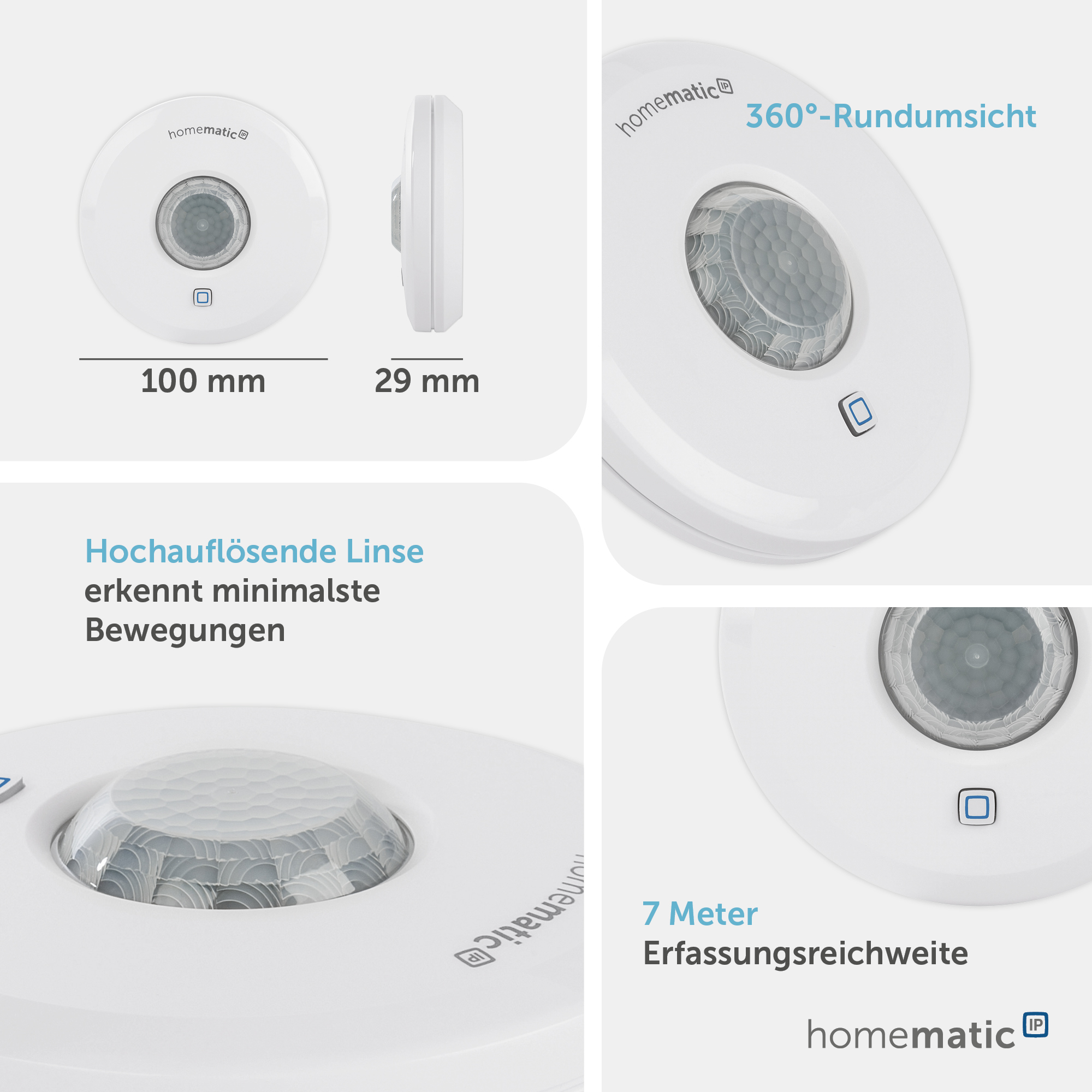 HOMEMATIC IP Smart Home 150587A0, Präsenzmelder für innen