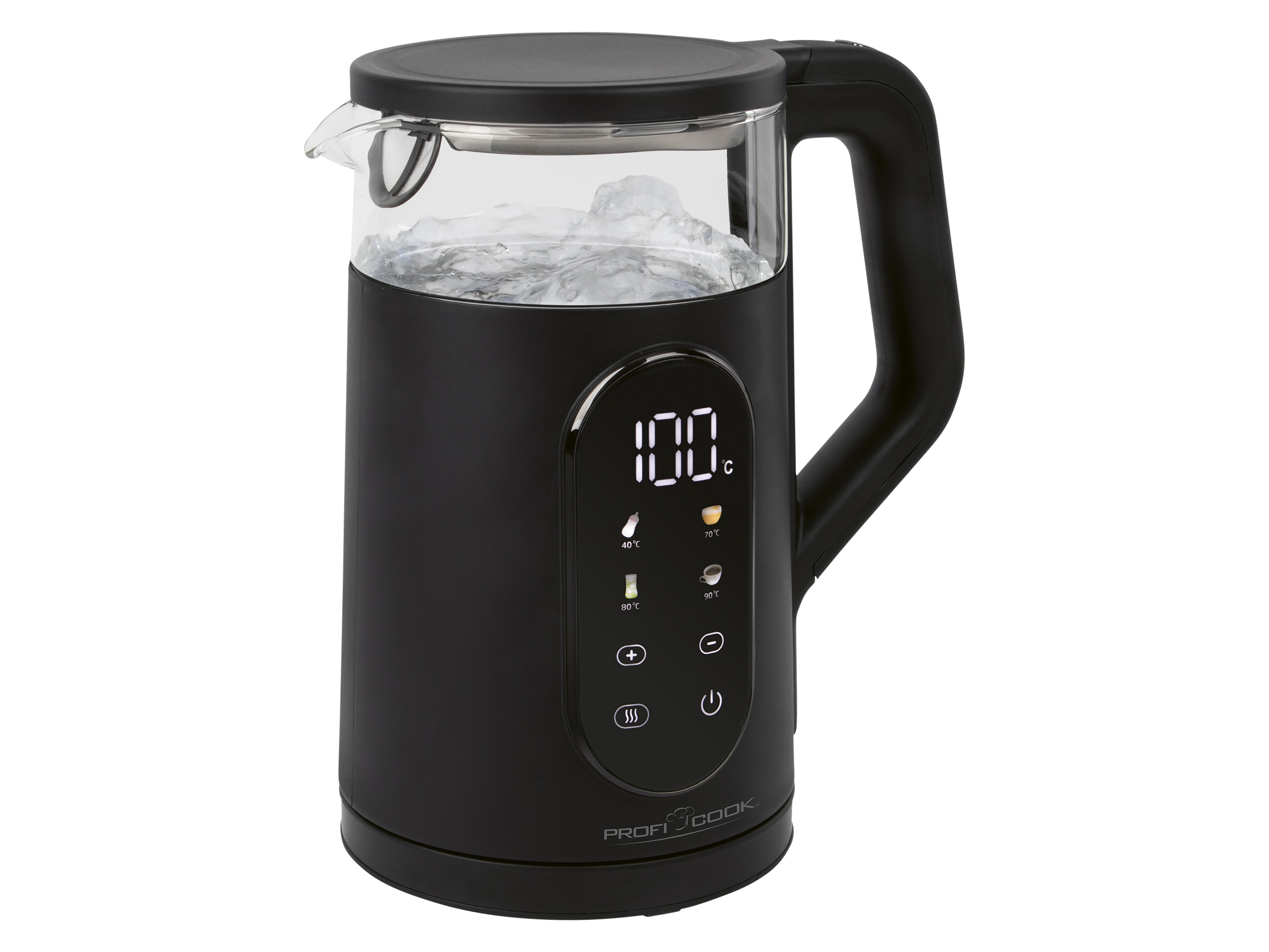 PROFI COOK Glas-Wasserkocher PC-WK 1328 G, 1,7L, varriable Temperatur, Touch-Display PROFICOOK Glas-Wasserkocher PC-WK 1328 G, 1,7L, varriable Temperatur, Touch-Display