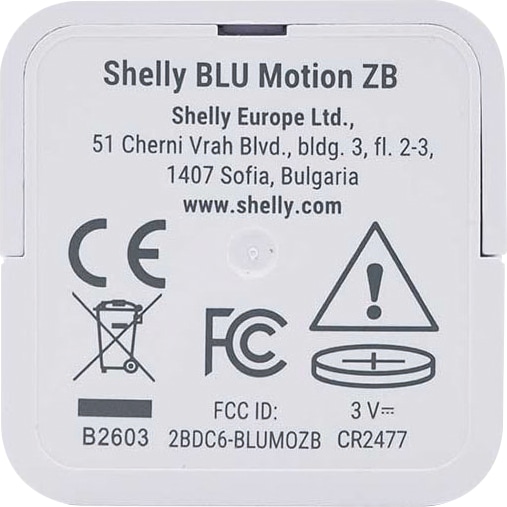 SHELLY Bewegungsmelder BLU Motion ZB