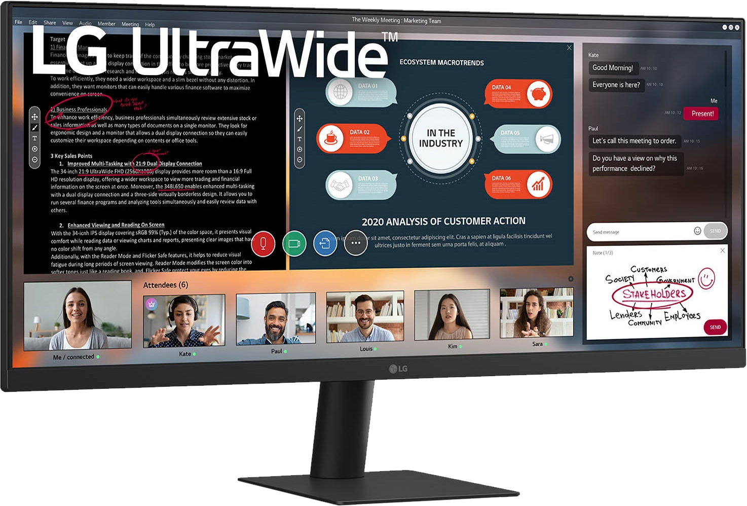 LG Monitor U511A-B, 73,7 cm (29"), WFHD LCD